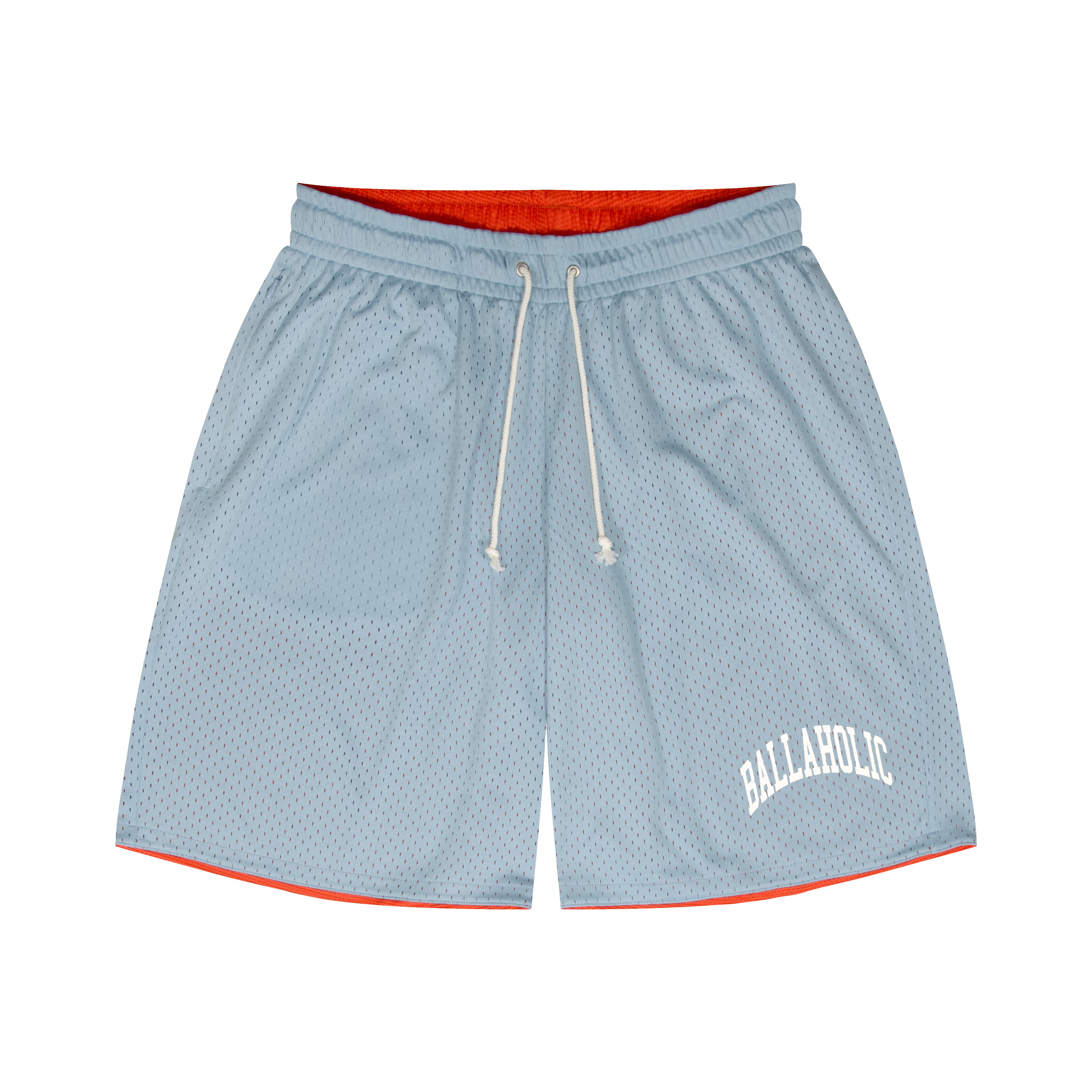 ballaholic-college-streetmove-mesh-zip-shorts-hellblau-orange image 1