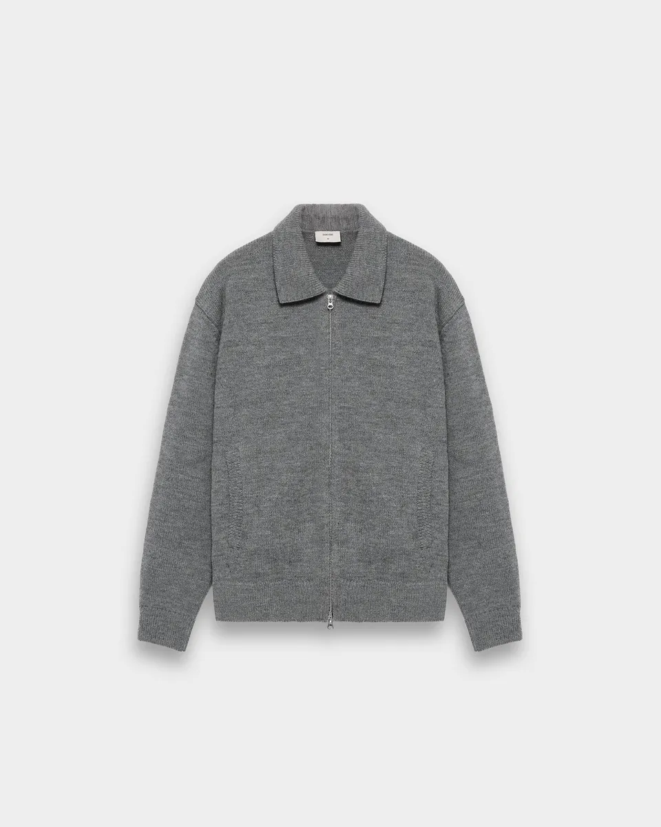 eightyfive-wool-blend-zip-cardigan-strickjacke-grau-relaxed image 1