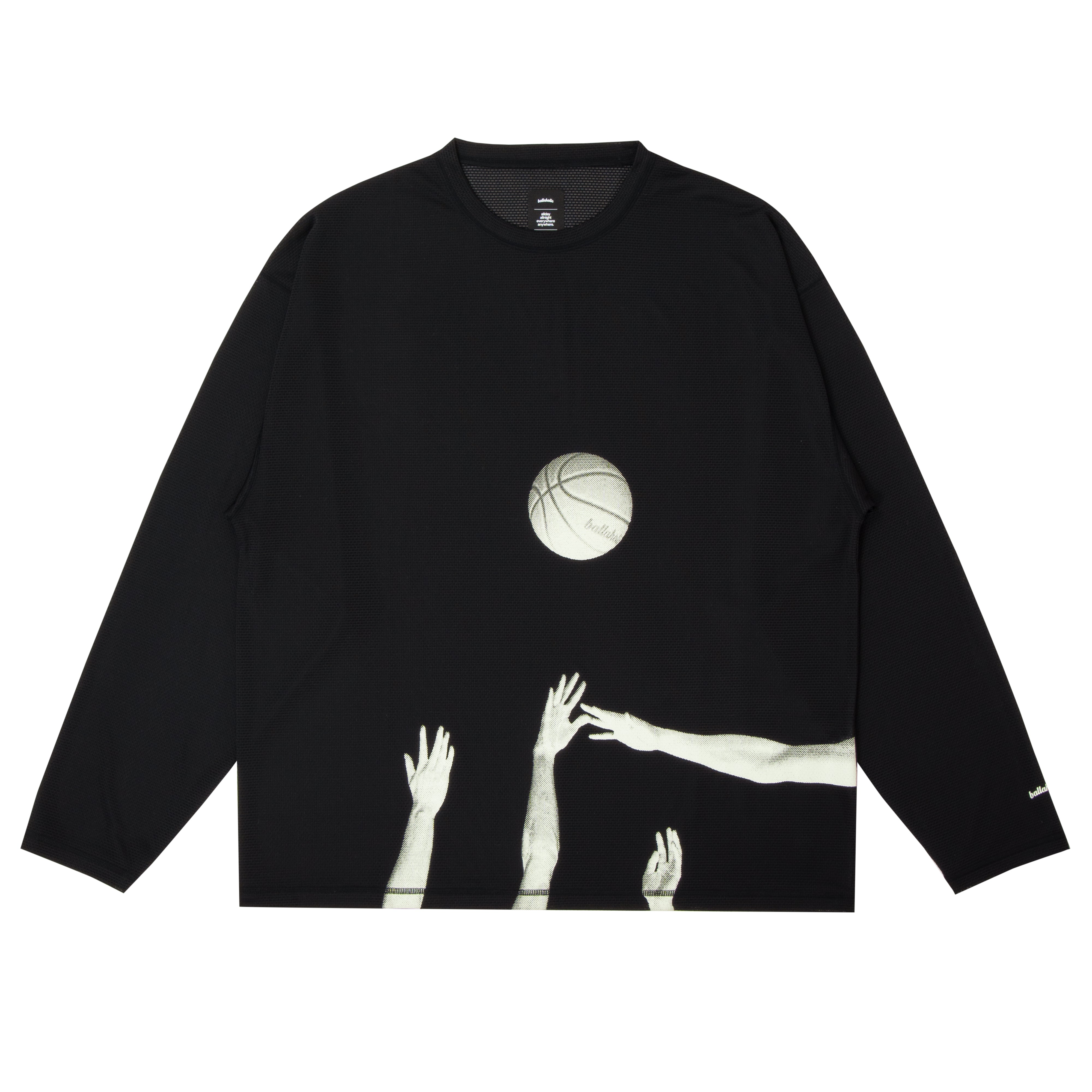 ballaholic-knit-mesh-cool-long-tee-langarm-schwarz image 1