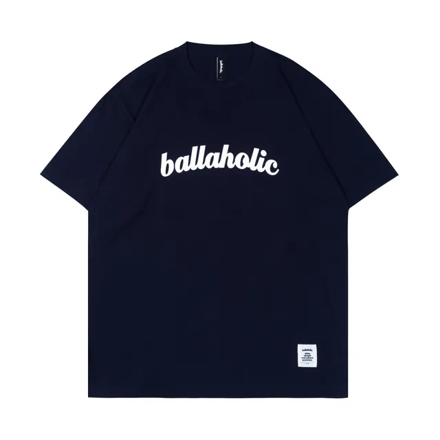 ballaholic-logo-tee-navy-baumwollshirt-custom image 1