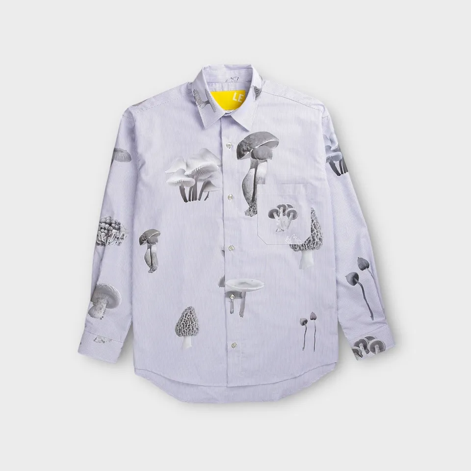 le-fix-mushroom-hemd-blau-regular-fit-pilz-print image 1