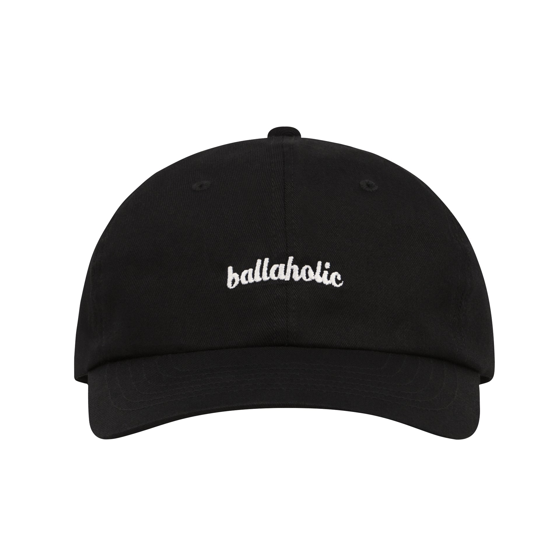ballaholic-headwears-logo-6p-cap-cap-schwarz-mit-logo-stickerei image 1