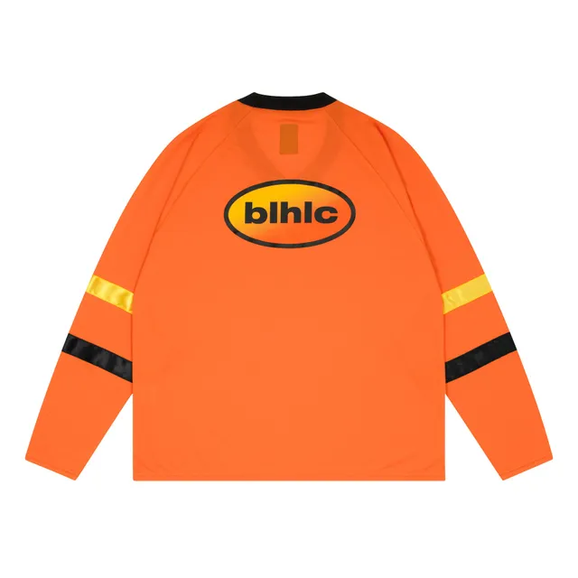 ballaholic-blhlc-oval-logo-v-neck-longsleeve-orange image 1