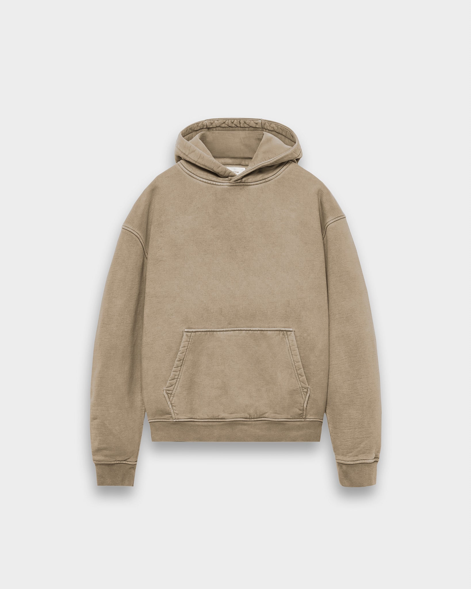 eightyfive-signature-hoodie-pullover-washed-taupe-baumwolle image 1