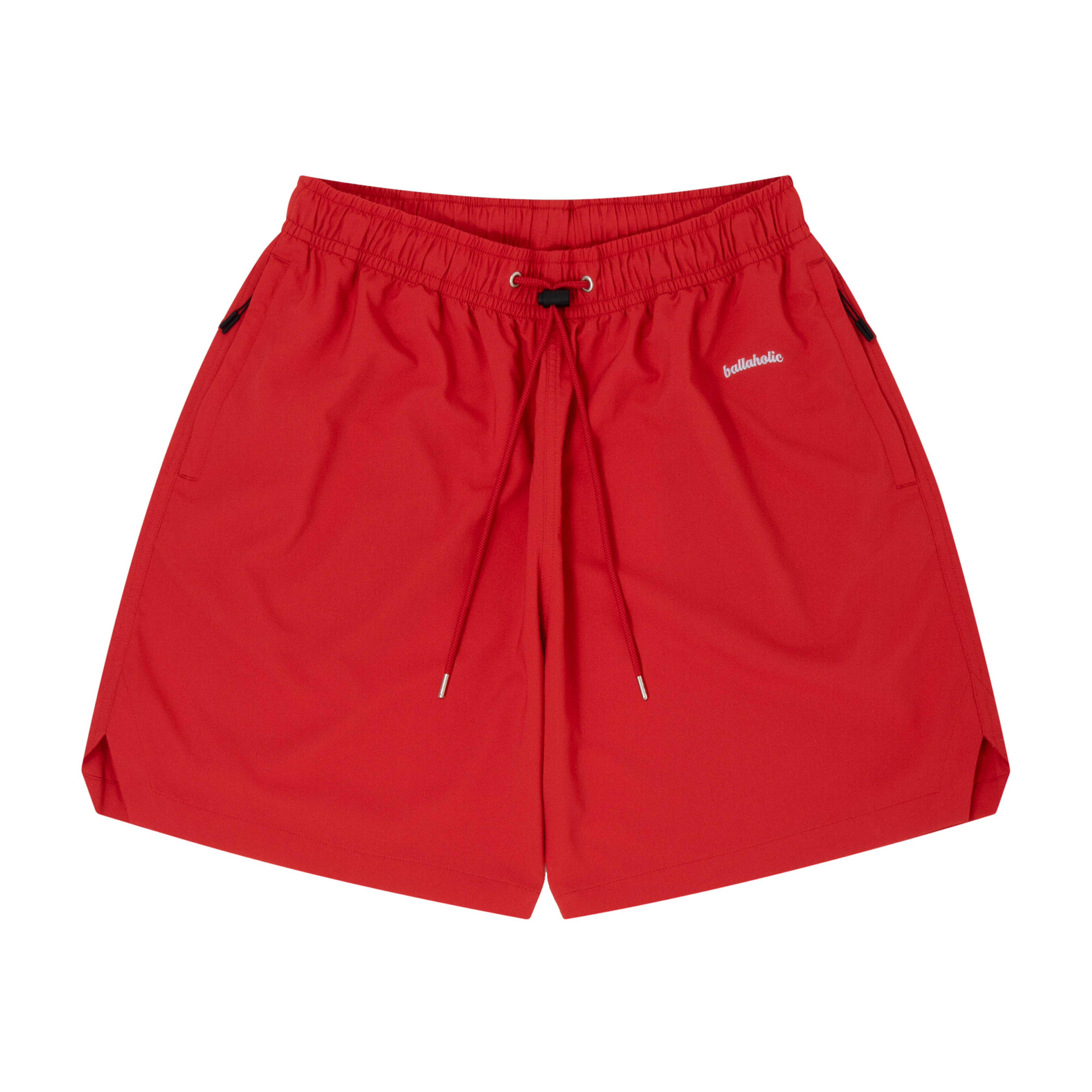 ballaholic-logo-anywhere-zip-shorts-shorts-red-mesh image 1