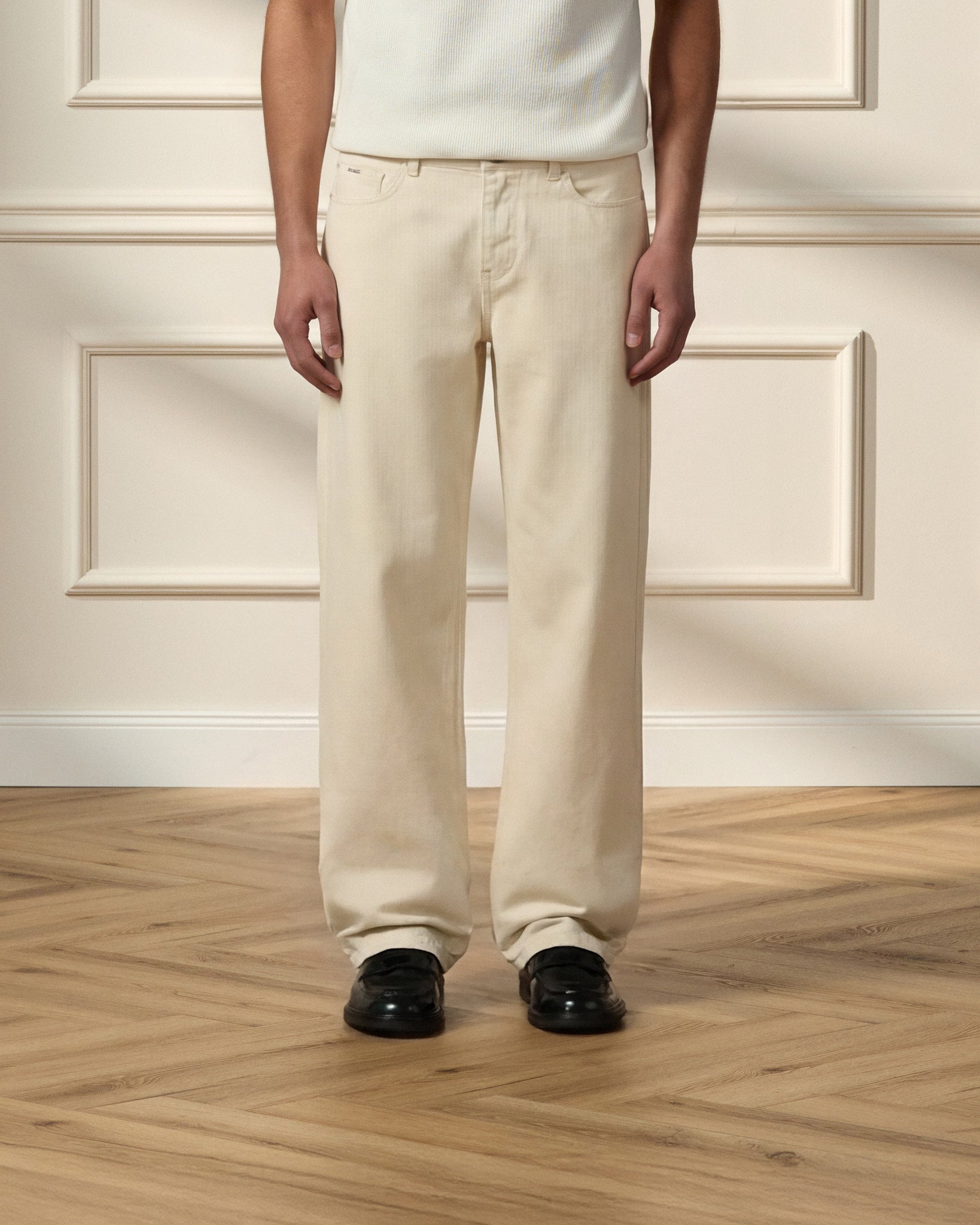 eightyfive-bottoms-relaxed-denim-jeans-ecru-baumwolle image 3