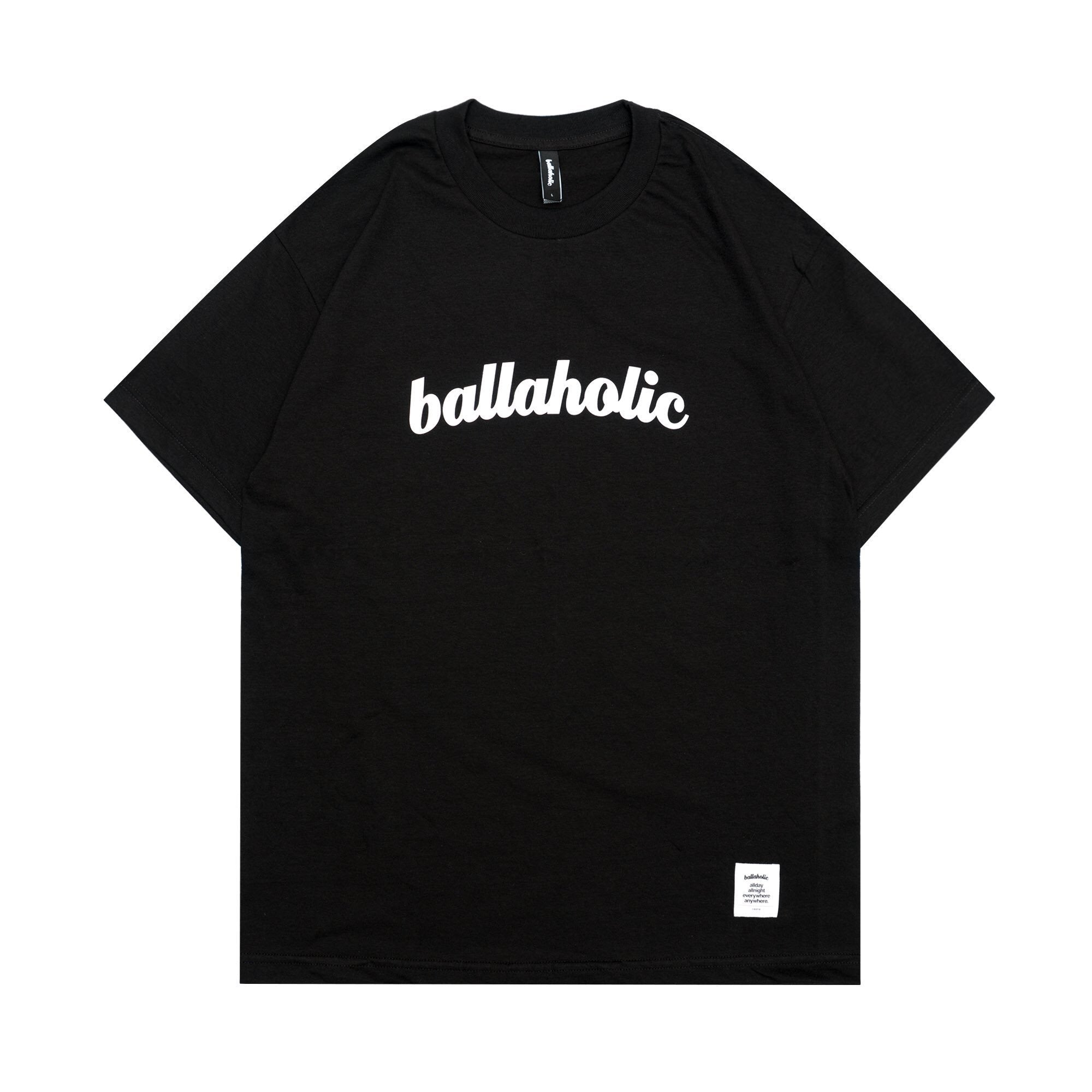 ballaholic-cotton-tees-logo-tee-t-shirt-black-baumwolle-custom image 1
