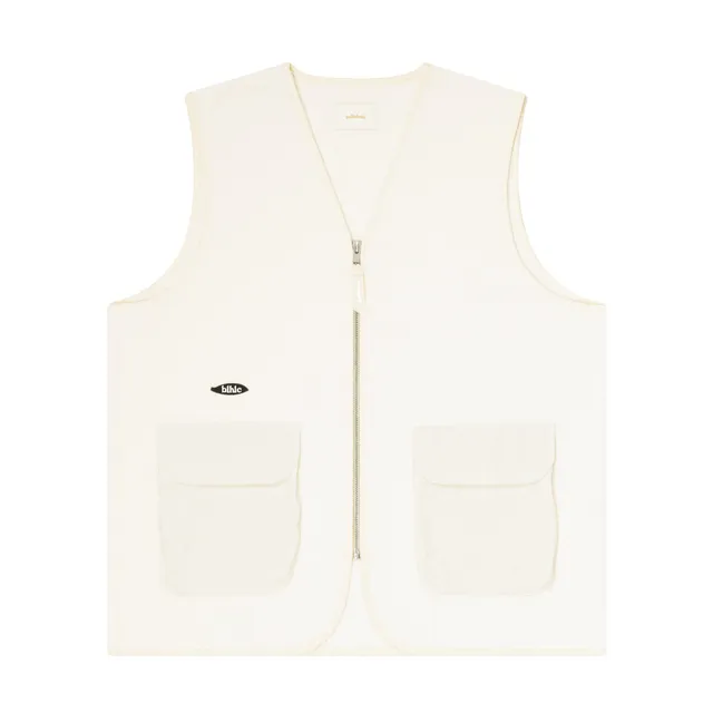 ballaholic-tops-ball-panel-logo-fleece-zip-weste-wei image 1