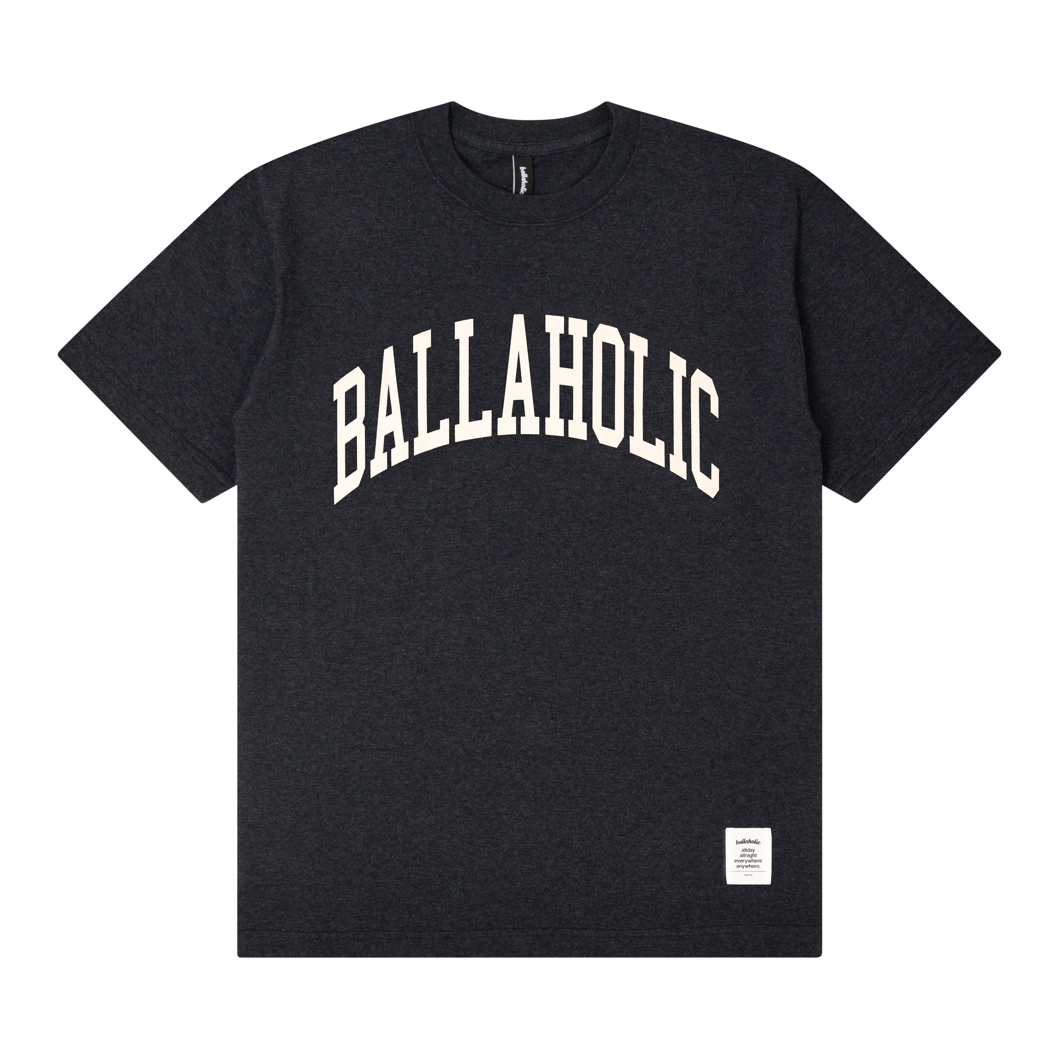ballaholic-cotton-tees-college-logo-tee-t-shirt-dark-heather-navy image 1