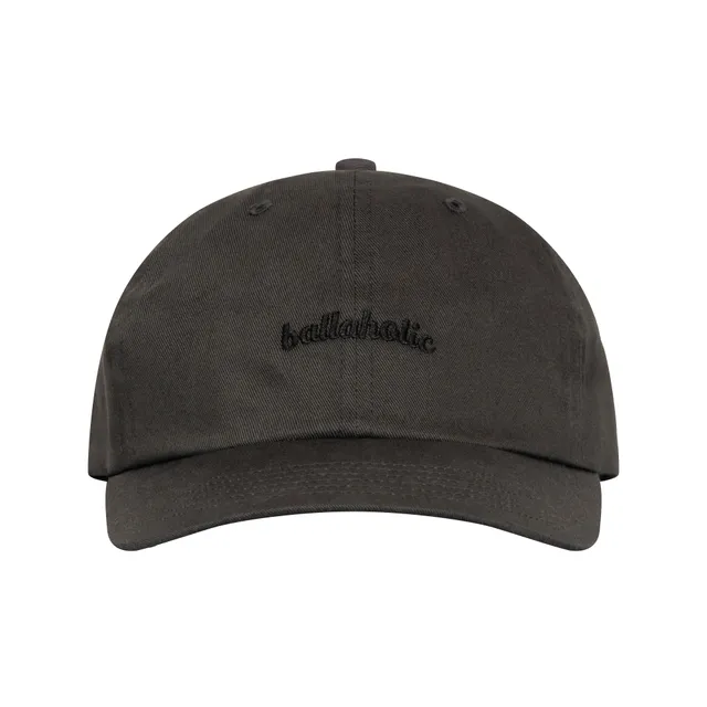 ballaholic-headwears-logo-6p-cap-kappe-dunkelgrau-schwarz image 1