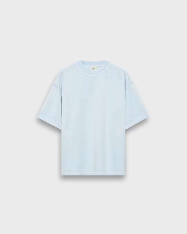 eightyfive-signature-t-shirt-washed-baby-blue-oversized image 1