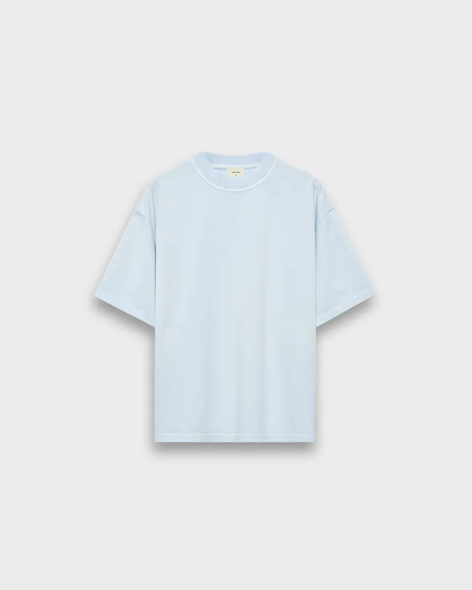 eightyfive-signature-t-shirt-washed-baby-blue-oversized image 1
