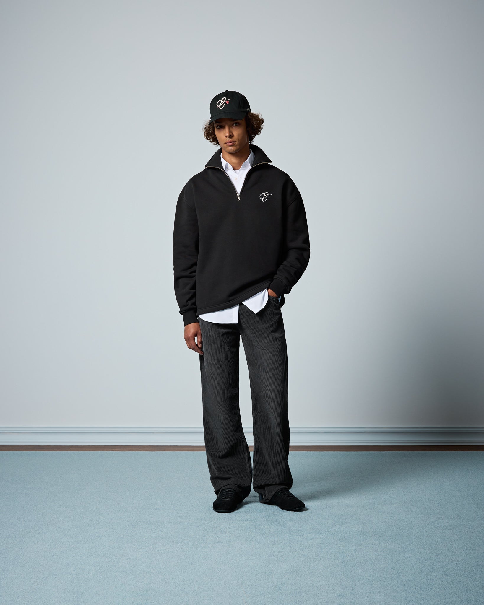 eightyfive-half-zip-sweater-pullover-black-baumwolle image 4