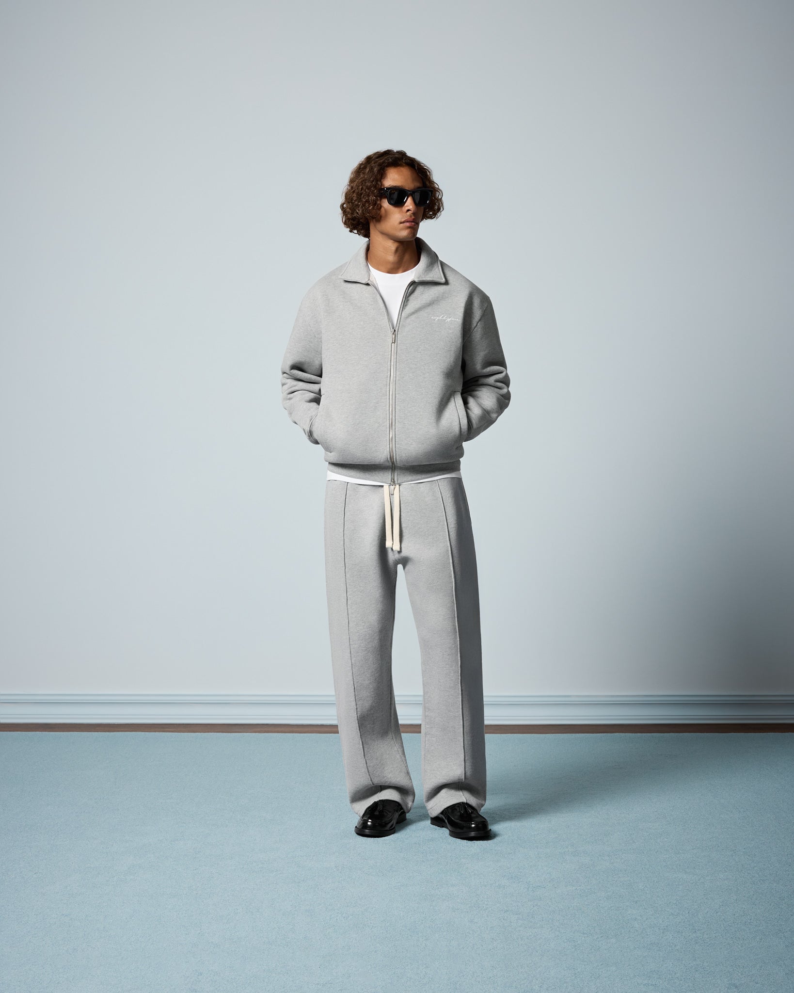 eightyfive-overshirts-sweat-jacket-kentkragen-grey-melange image 4