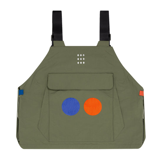 ballaholic-w-face-vest-weste-olive-reflektor image 2
