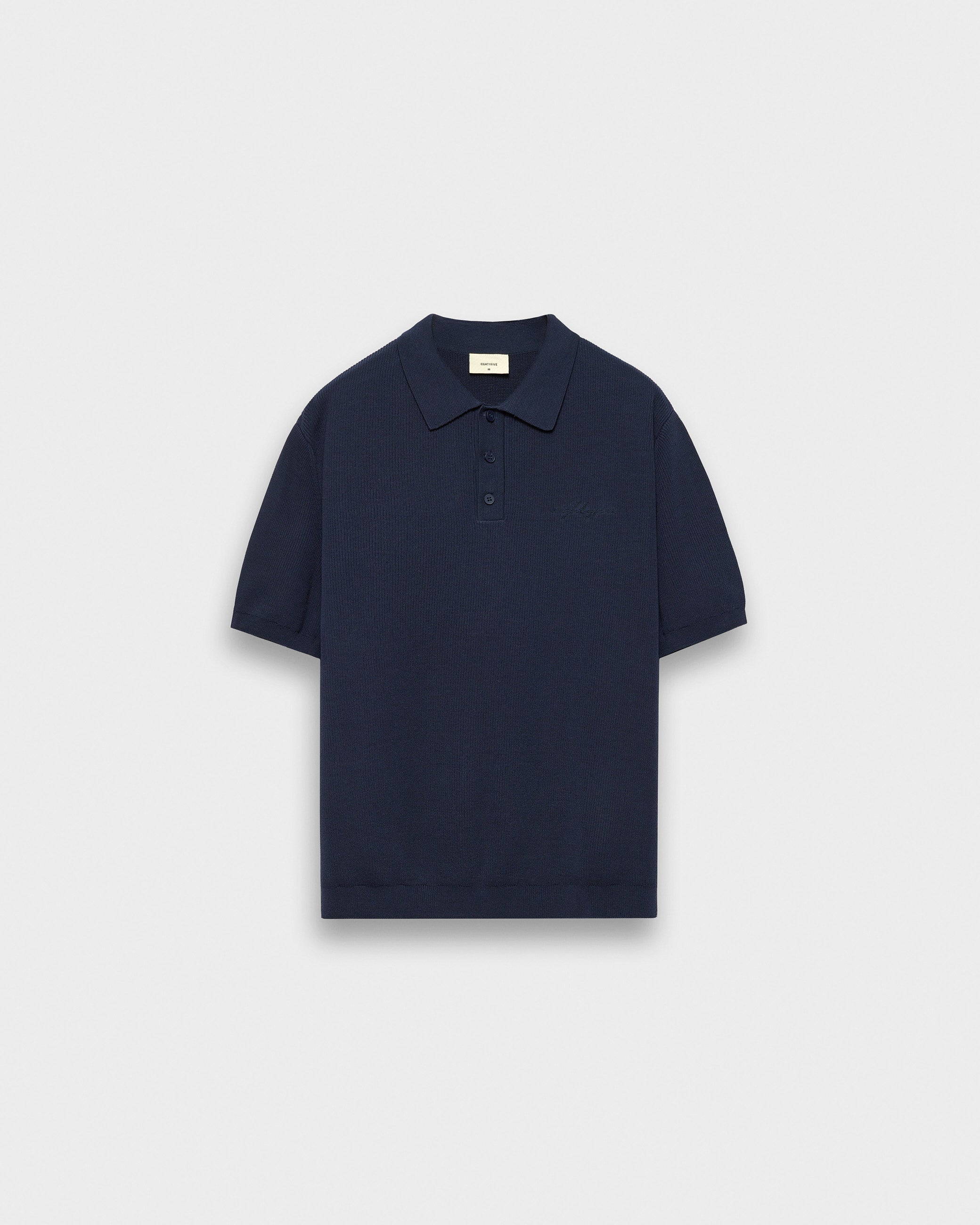 eightyfive-knit-poloshirt-polo-navy-regular-fit-baumwolle image 1