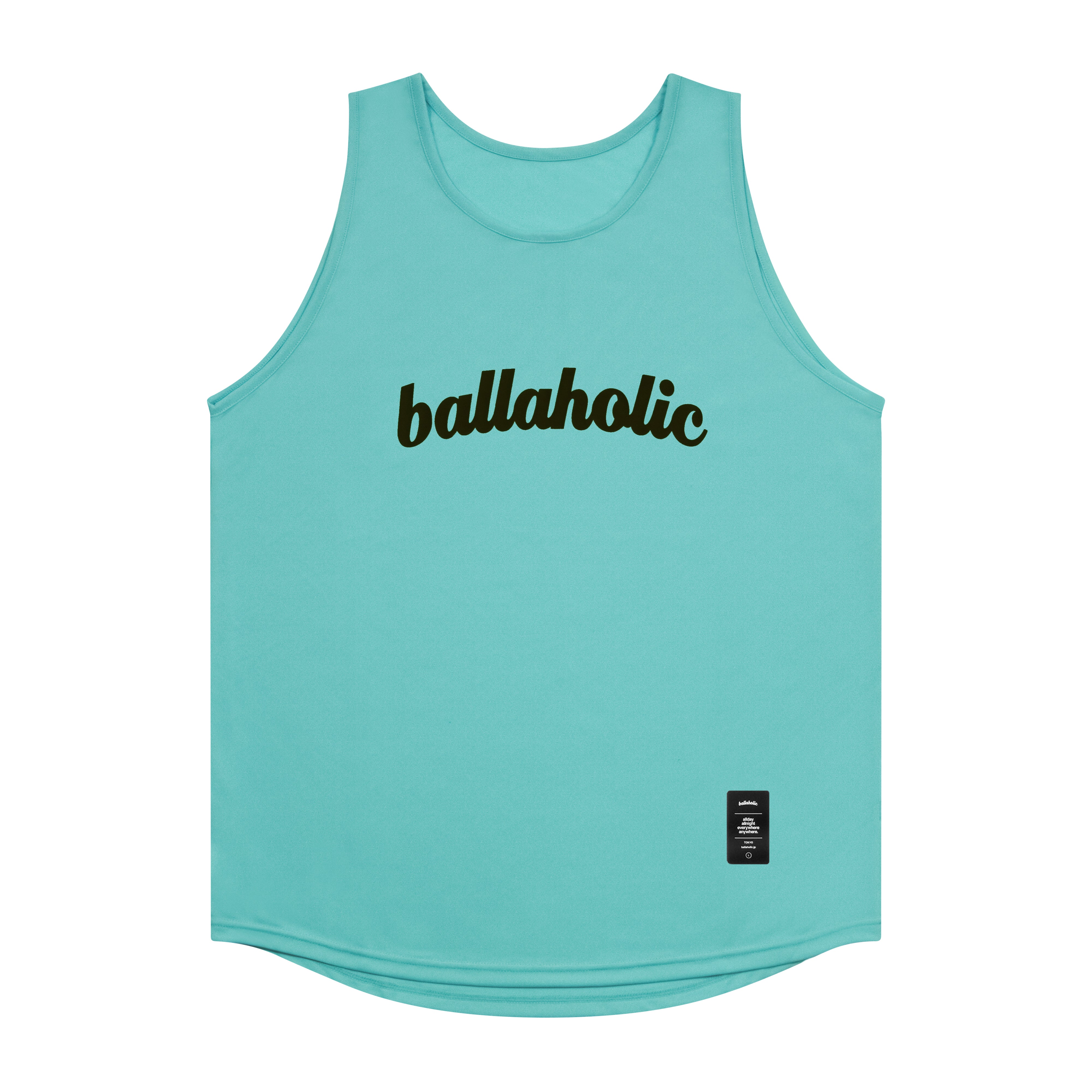 ballaholic-logo-tank-top-custom-aqua-schwarz image 1