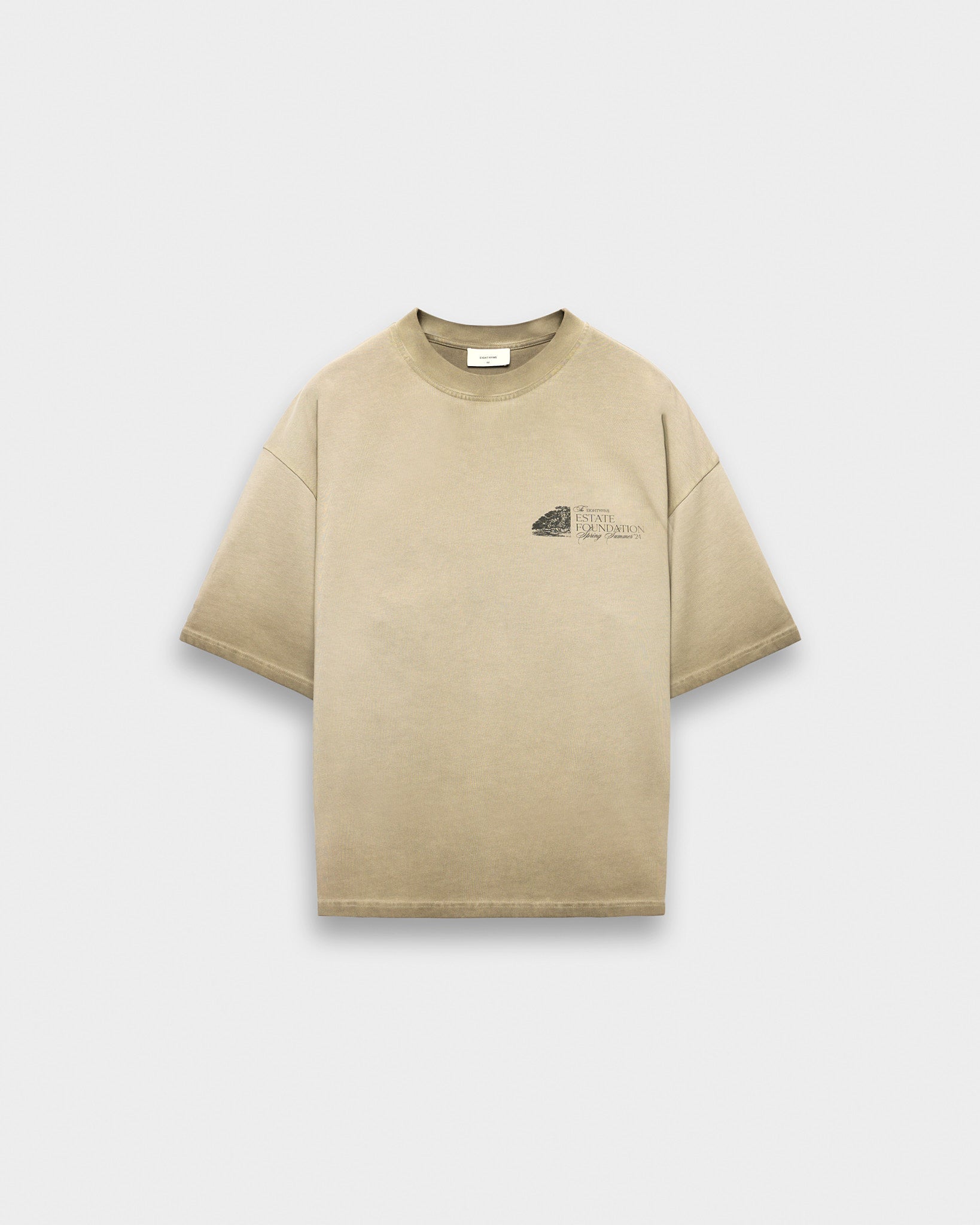eightyfive-estate-cropped-t-shirt-mocha-washed-look image 1