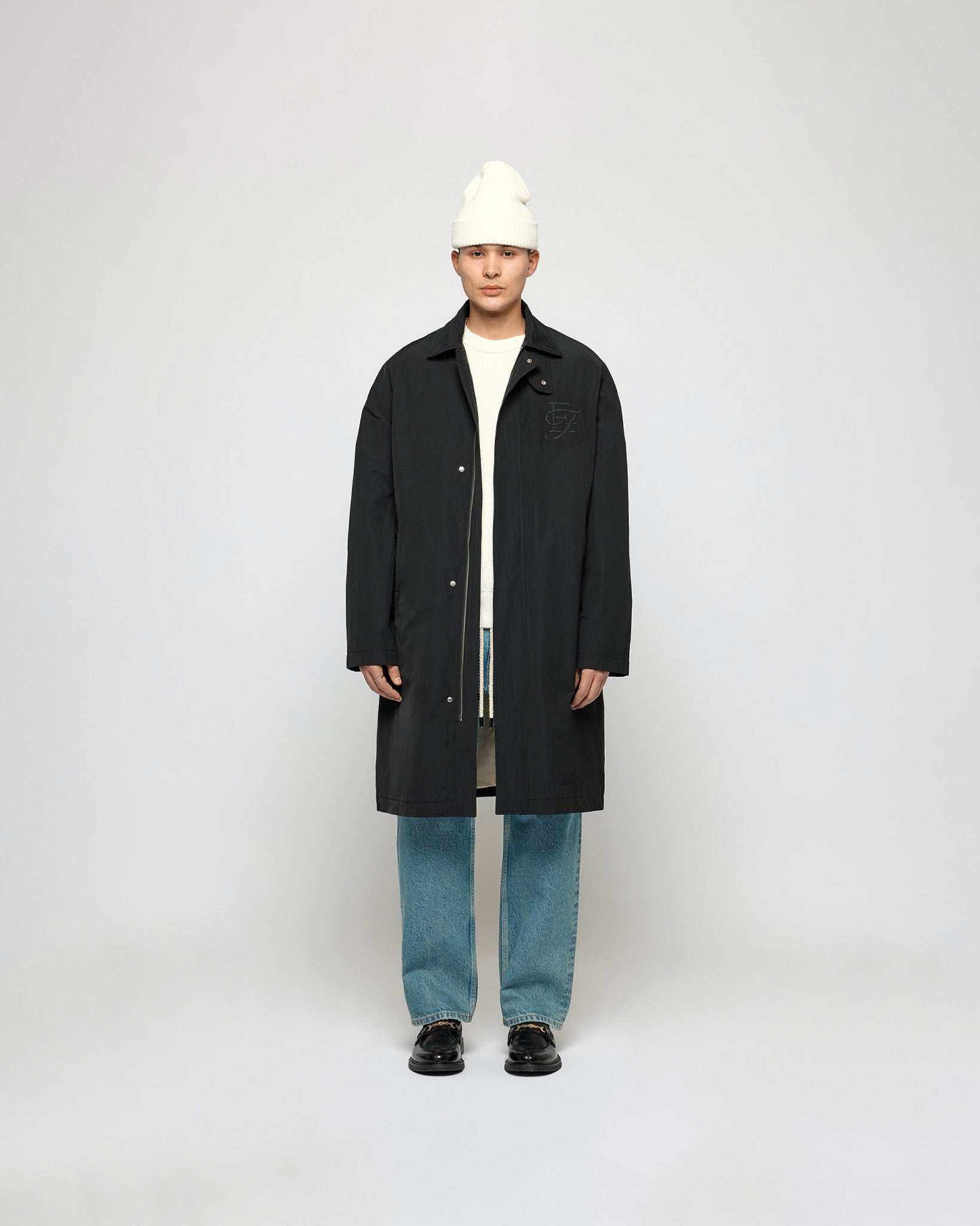 eightyfive-car-coat-mantel-schwarz-regular-fit image 2