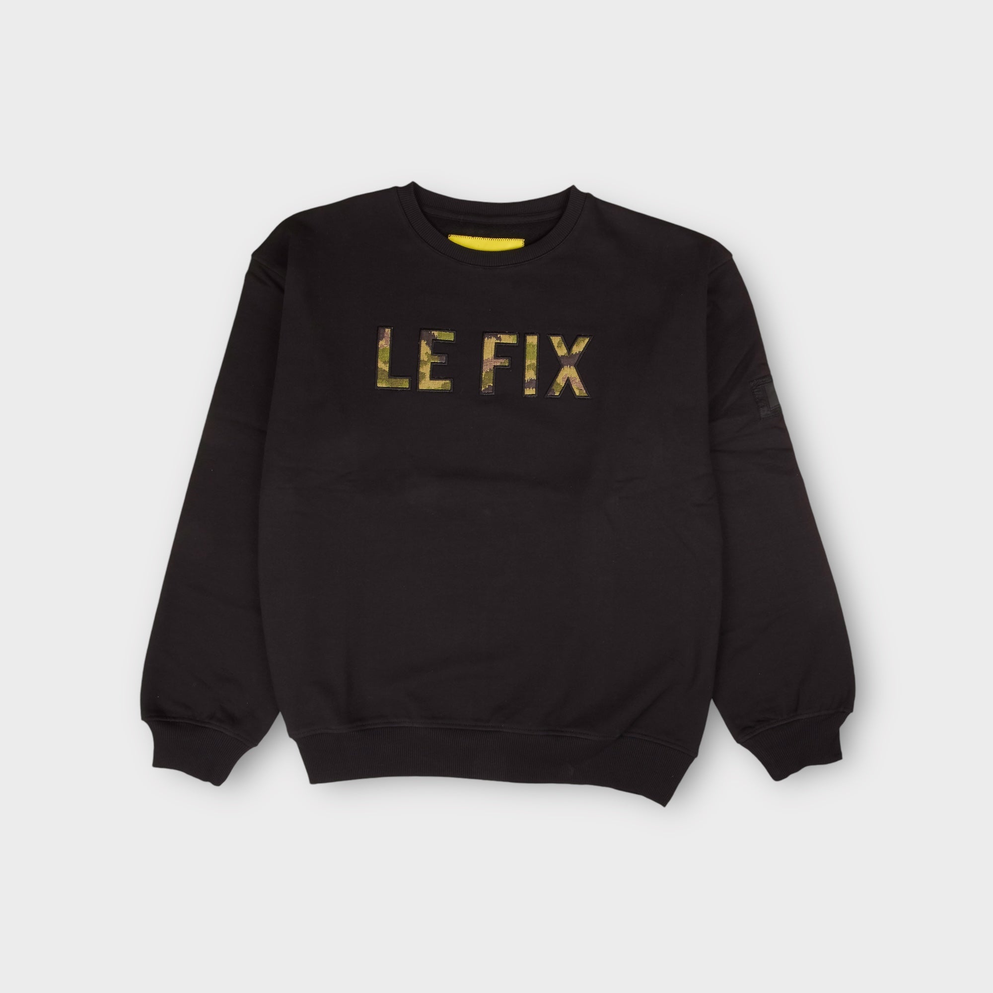 le-fix-wave-application-crewneck-schwarz-camo image 1
