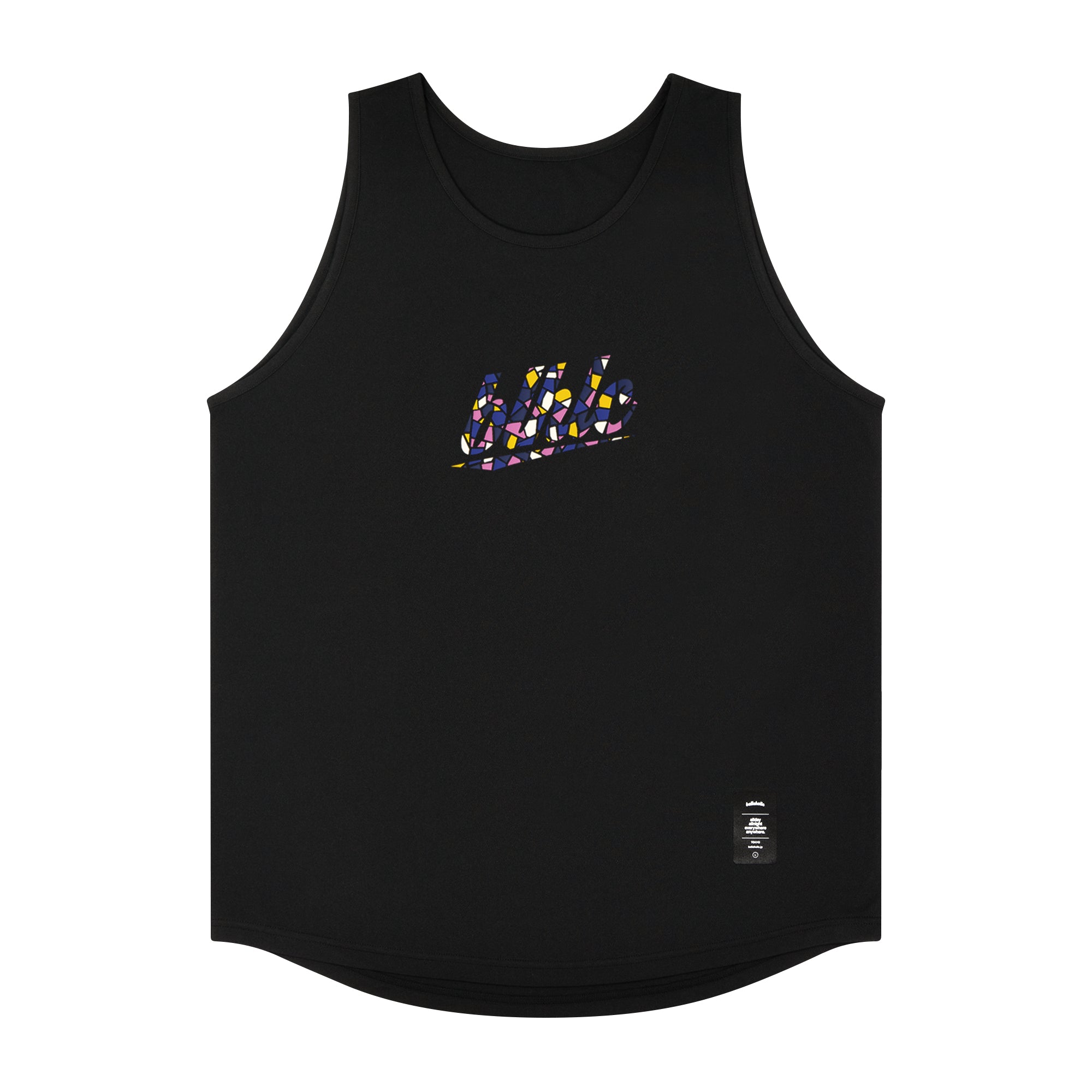 ballaholic-tanks-blhlc-tank-top-schwarz-pink-mosaik image 1