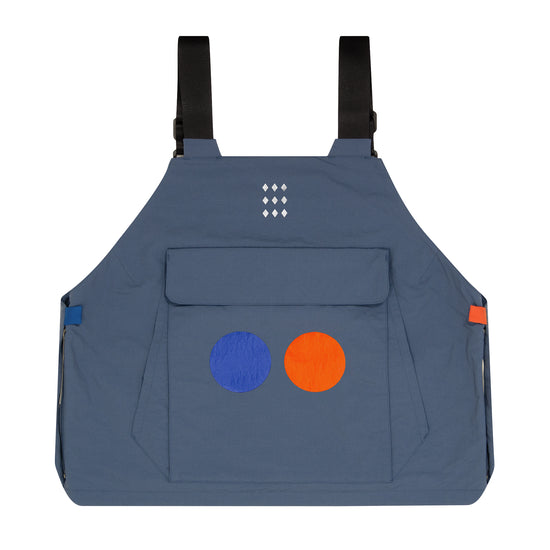 ballaholic-w-face-vest-weste-blau-mit-reflektor-print image 2