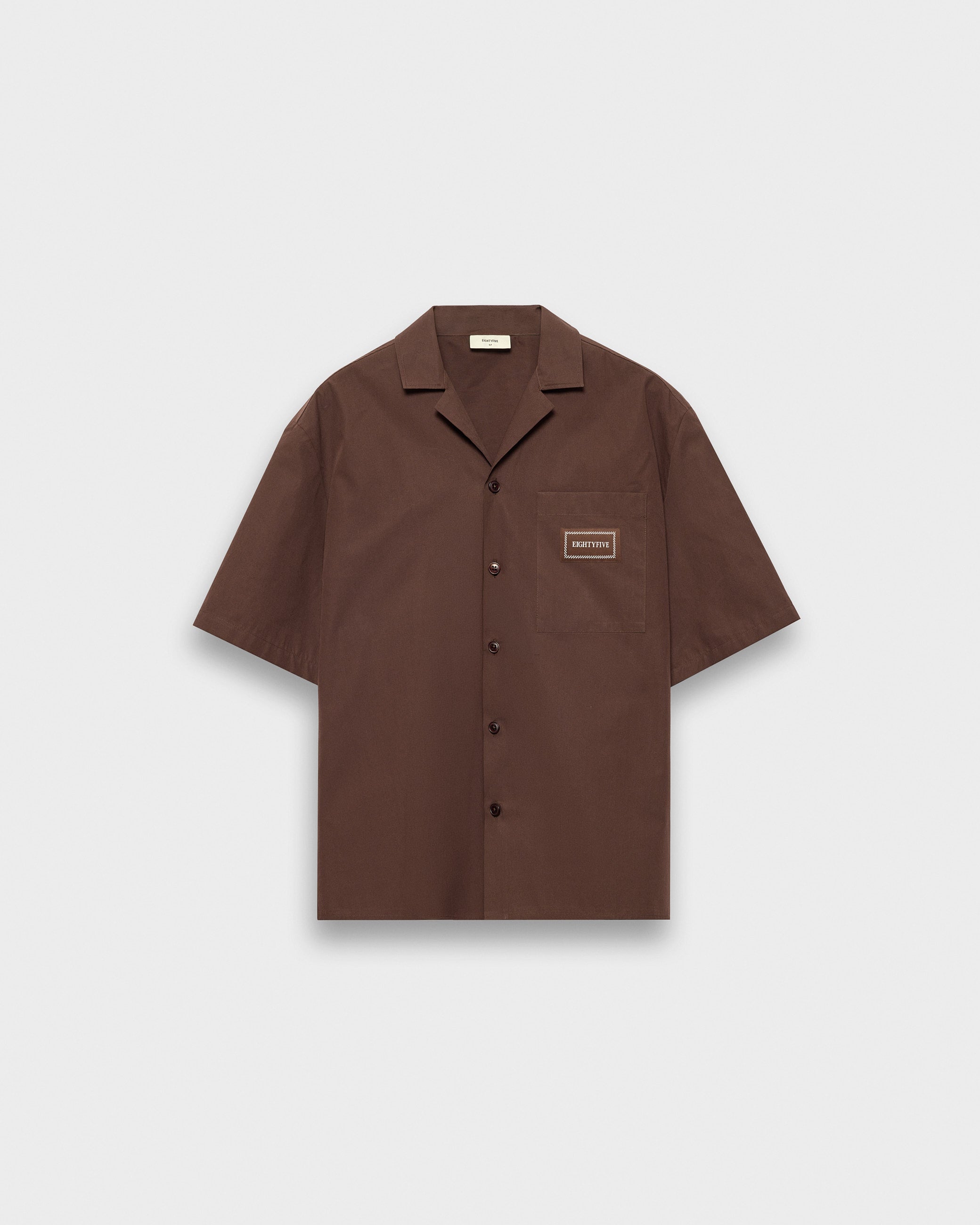 eightyfive-tops-resort-shirt-hemd-brown-m image 1