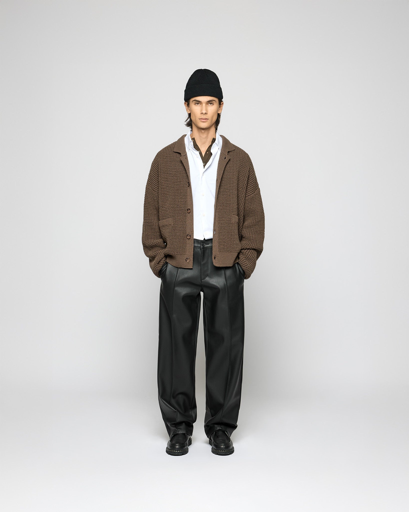 eightyfive-tops-knitted-wool-cardigan-strickjacke-brown-grobstrick image 3