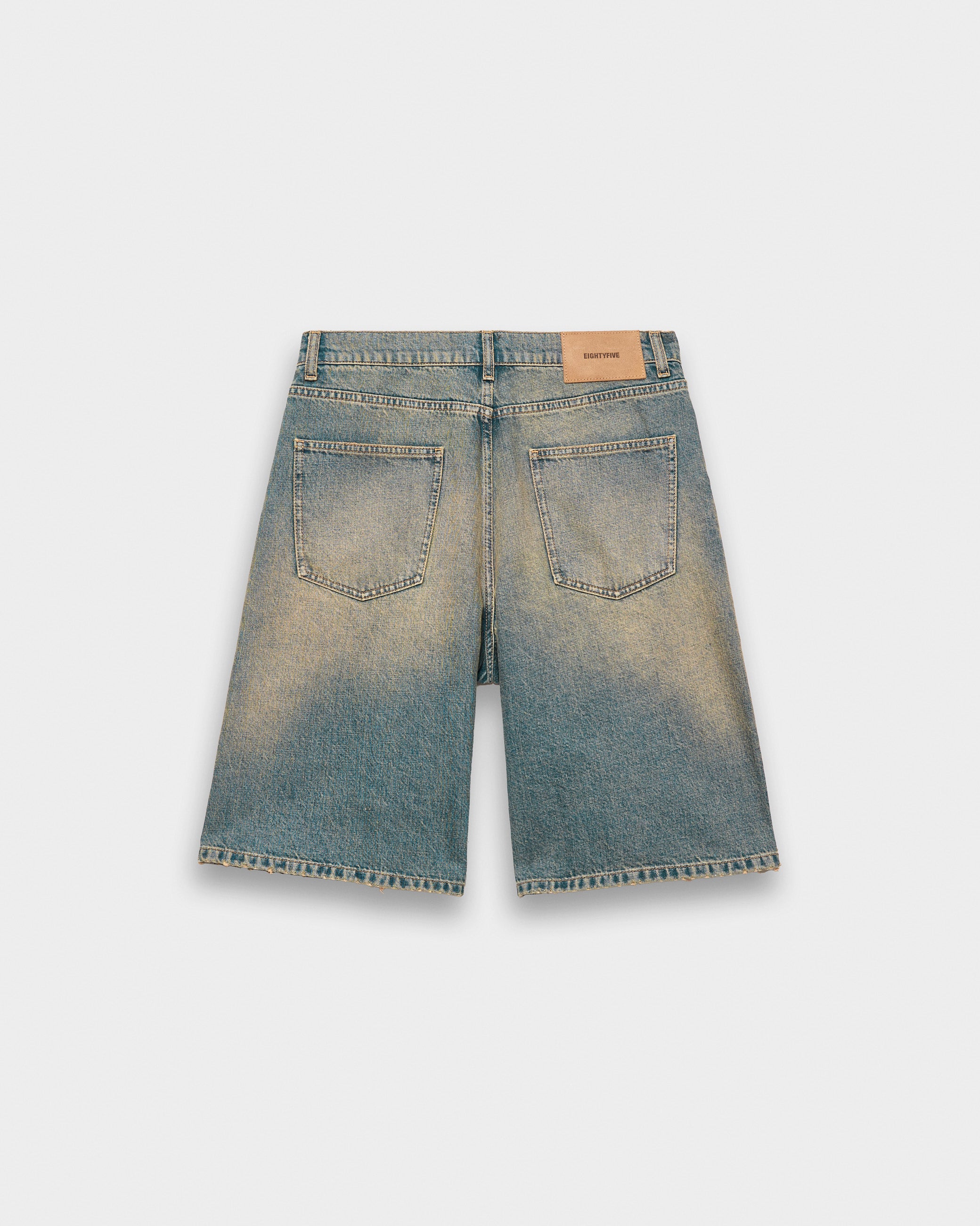 eightyfive-distressed-baggy-jorts-shorts-azure-blue image 2