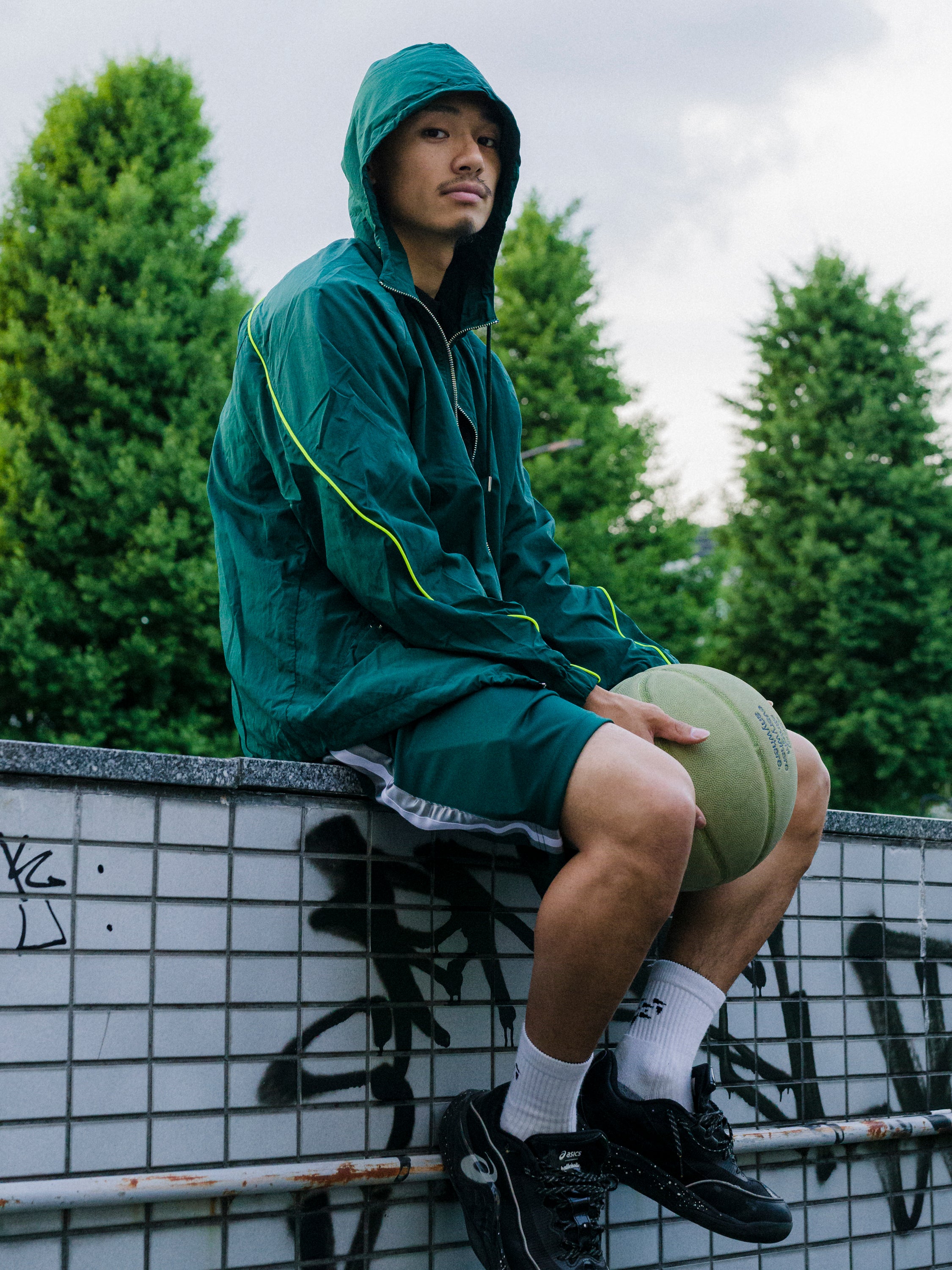 ballaholic-side-tape-jersey-shorts-dunkelgr-n-basketballshorts image 4