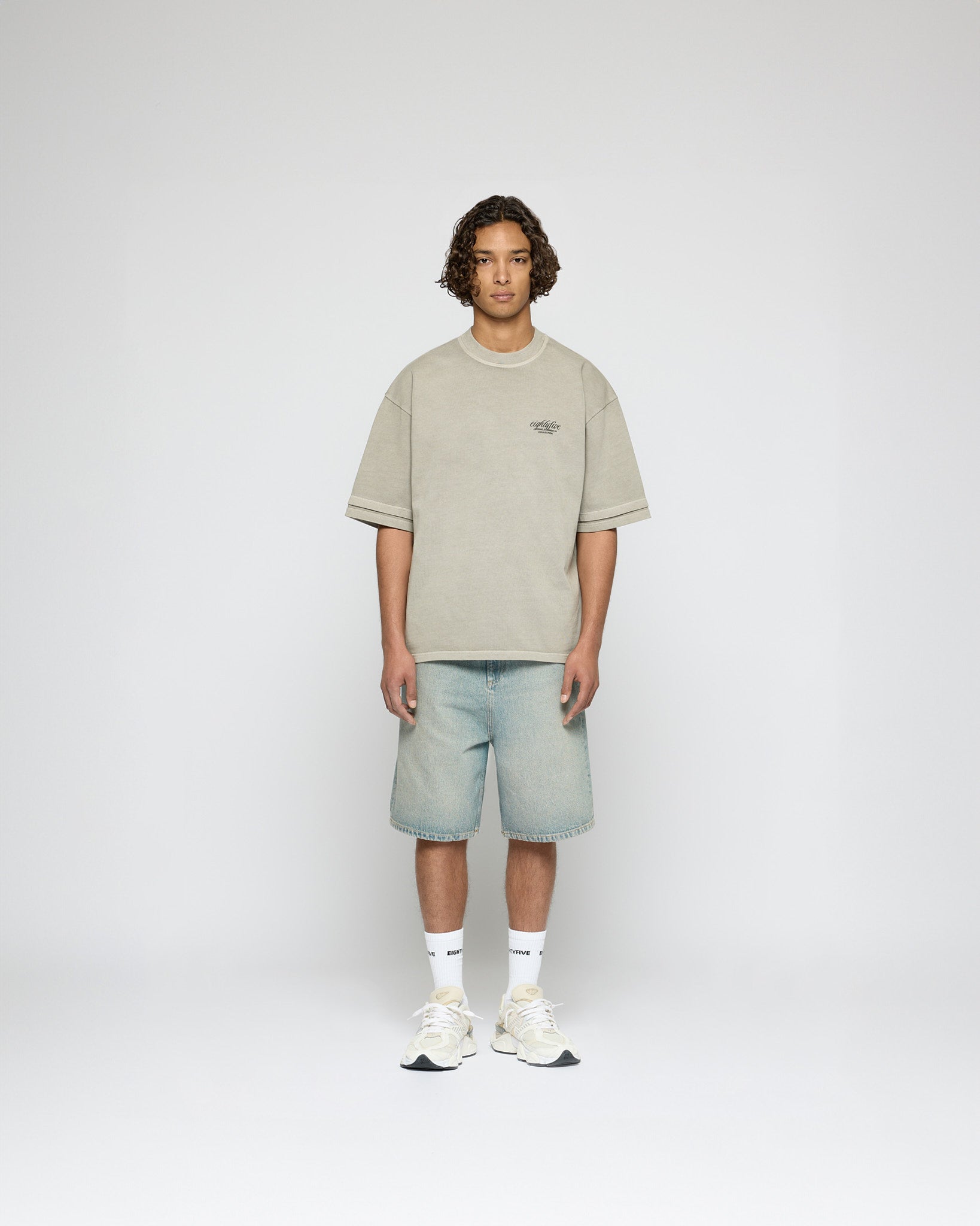 eightyfive-double-sleeve-t-shirt-vintage-hellgrau image 5