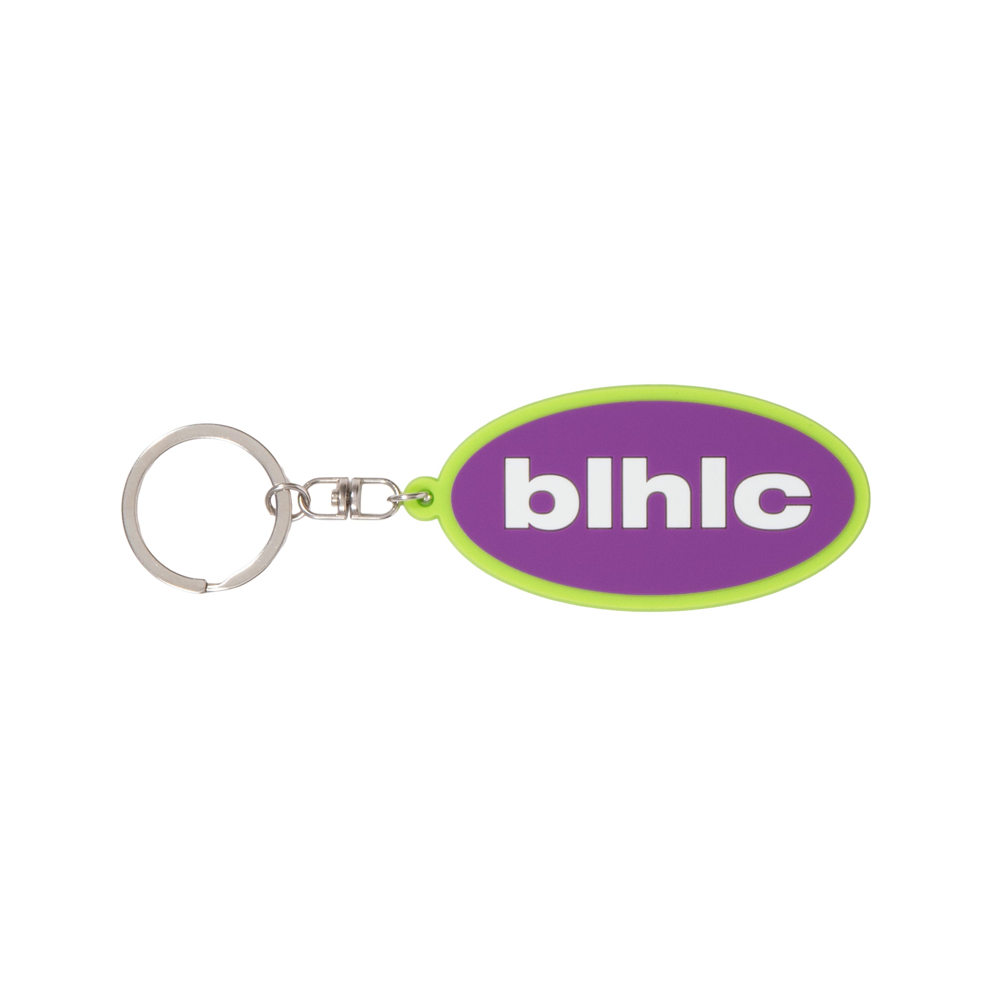 ballaholic-blhlc-oval-logo-keychain-lila-neon image 1