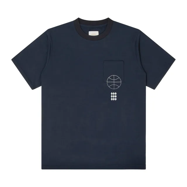 ballaholic-cotton-tees-paint-pocket-tee-navy-t-shirt image 1