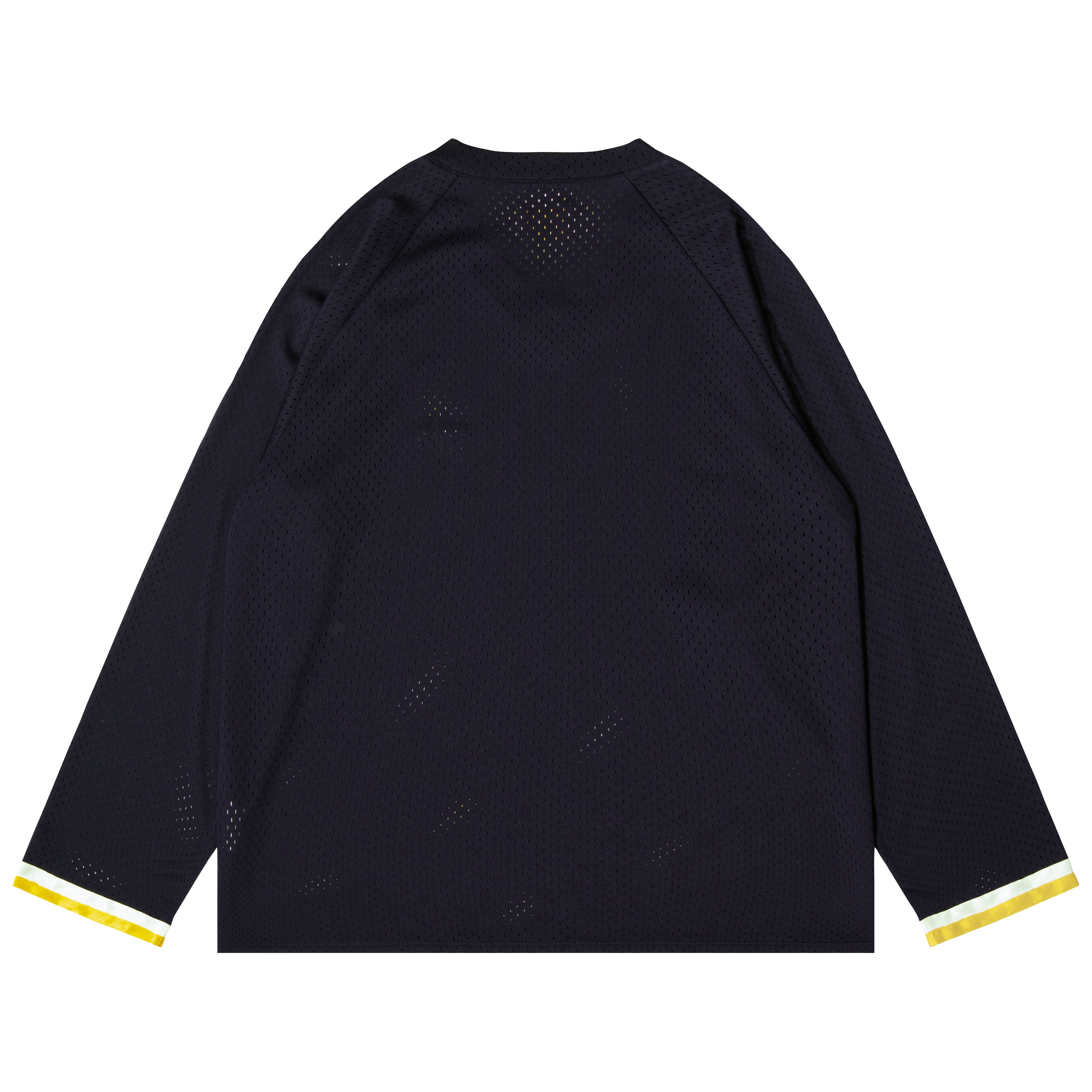 ballaholic-tape-v-neck-mesh-long-tee-langarm-navy image 2