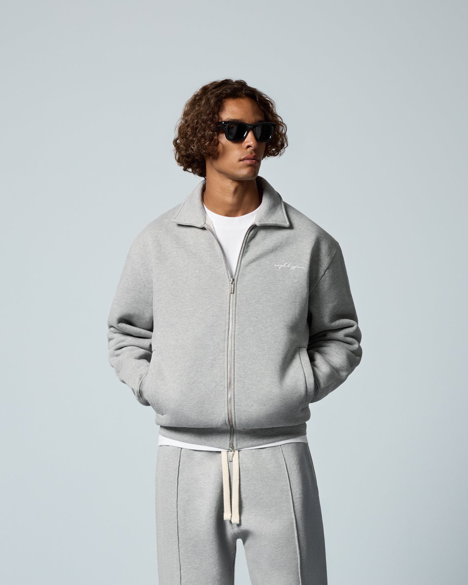 eightyfive-overshirts-sweat-jacket-kentkragen-grey-melange image 3