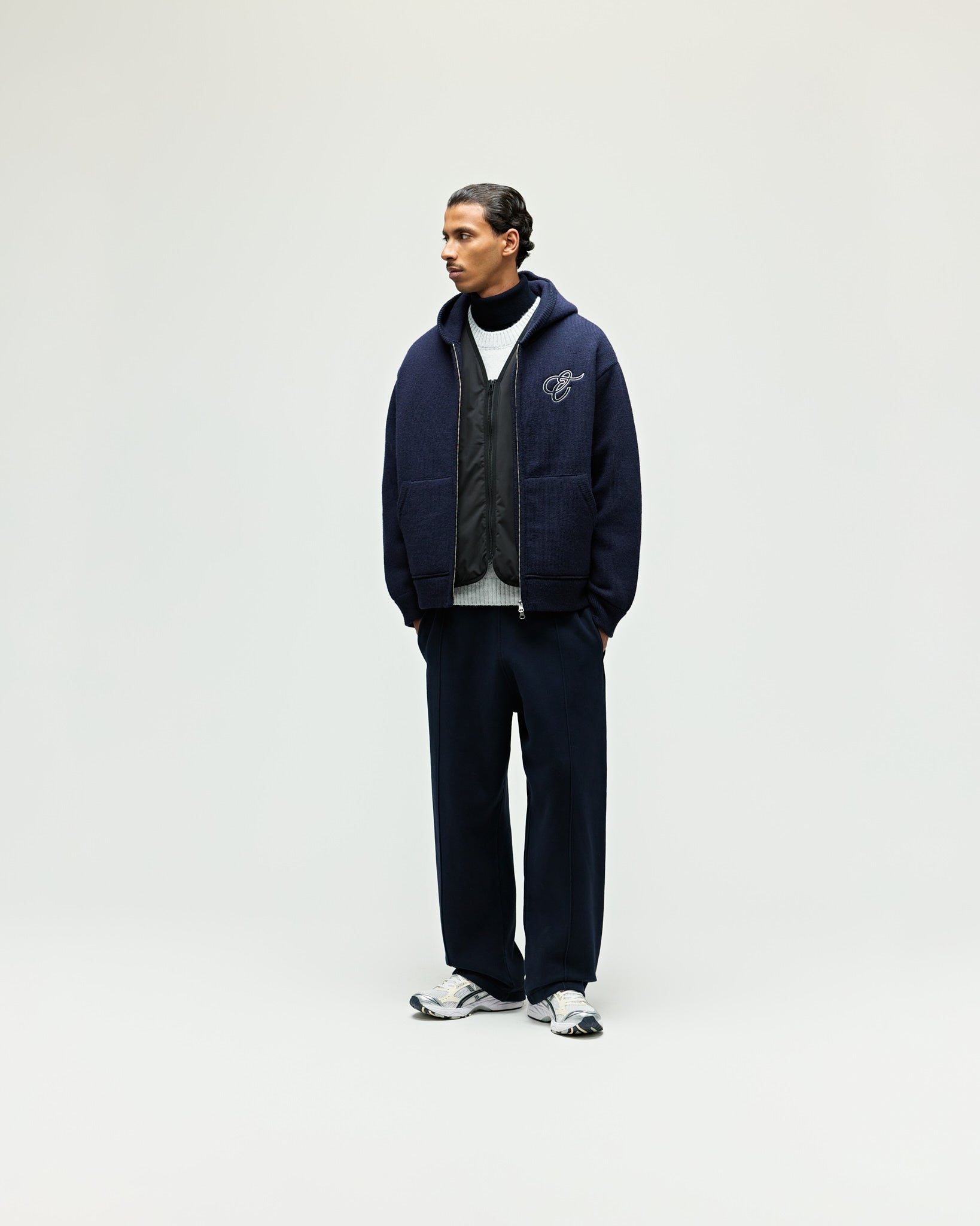 eightyfive-knitted-heavy-zip-hoodie-navy-wolle-relaxed image 4