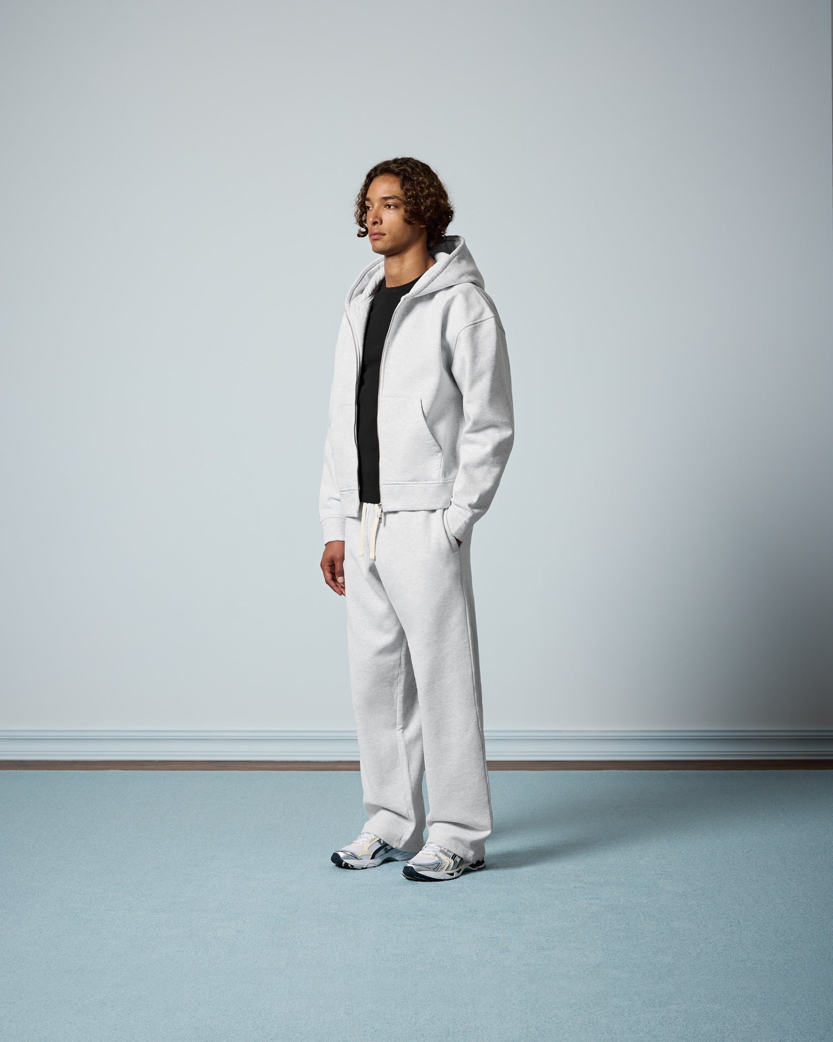 eightyfive-signature-heavy-zip-hoodie-ash-grey-490gsm image 5