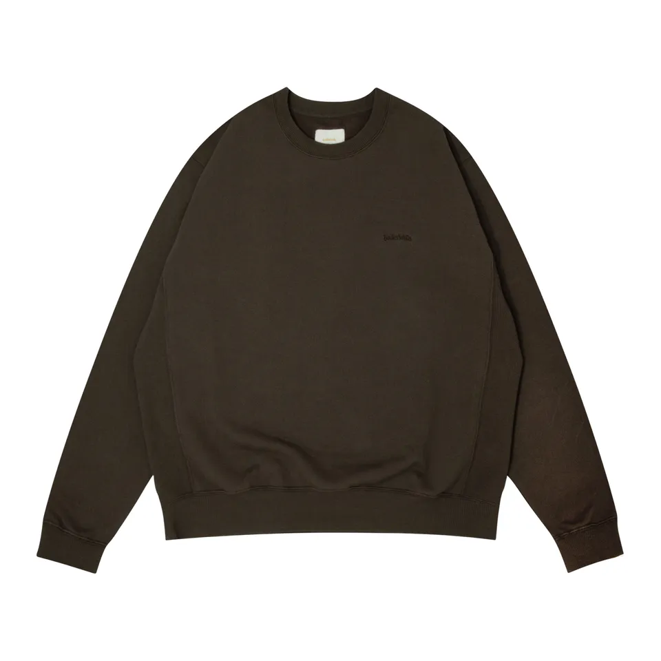 ballaholic-tops-small-logo-sweatshirt-braun-chocolate image 1