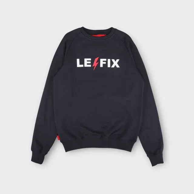 le-fix-lightning-crew-sweatshirt-navy-baumwolle image 1