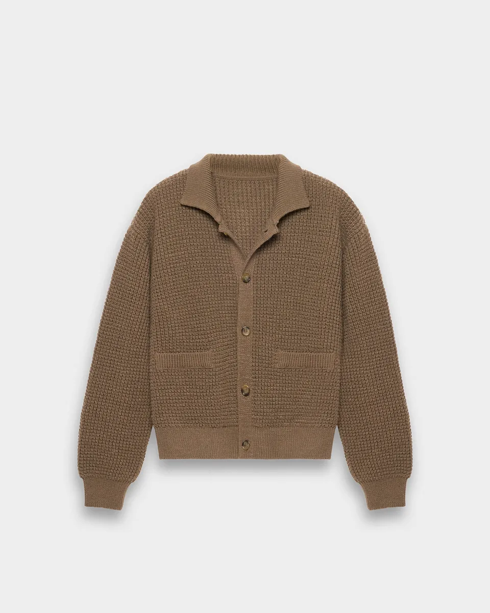 eightyfive-tops-knitted-wool-cardigan-strickjacke-brown-grobstrick image 1