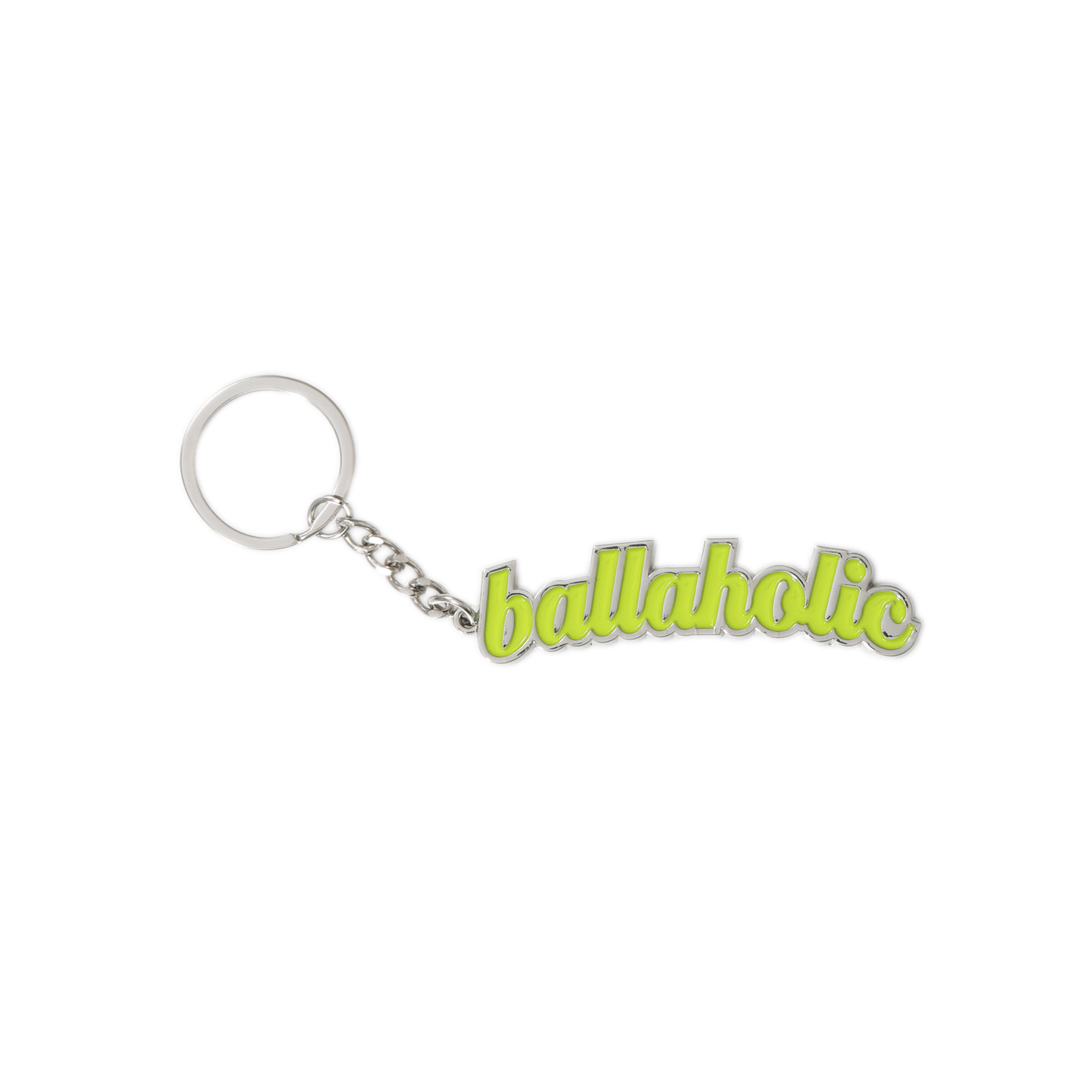 ballaholic-accessories-logo-keychain-schl-sselanh-nger-silver image 1