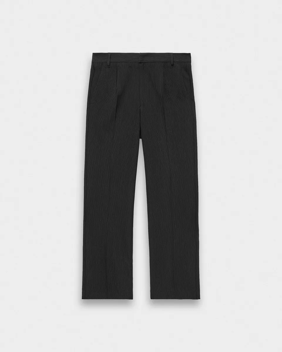 eightyfive-bottoms-signature-tailored-pants-black-pinstripe image 1