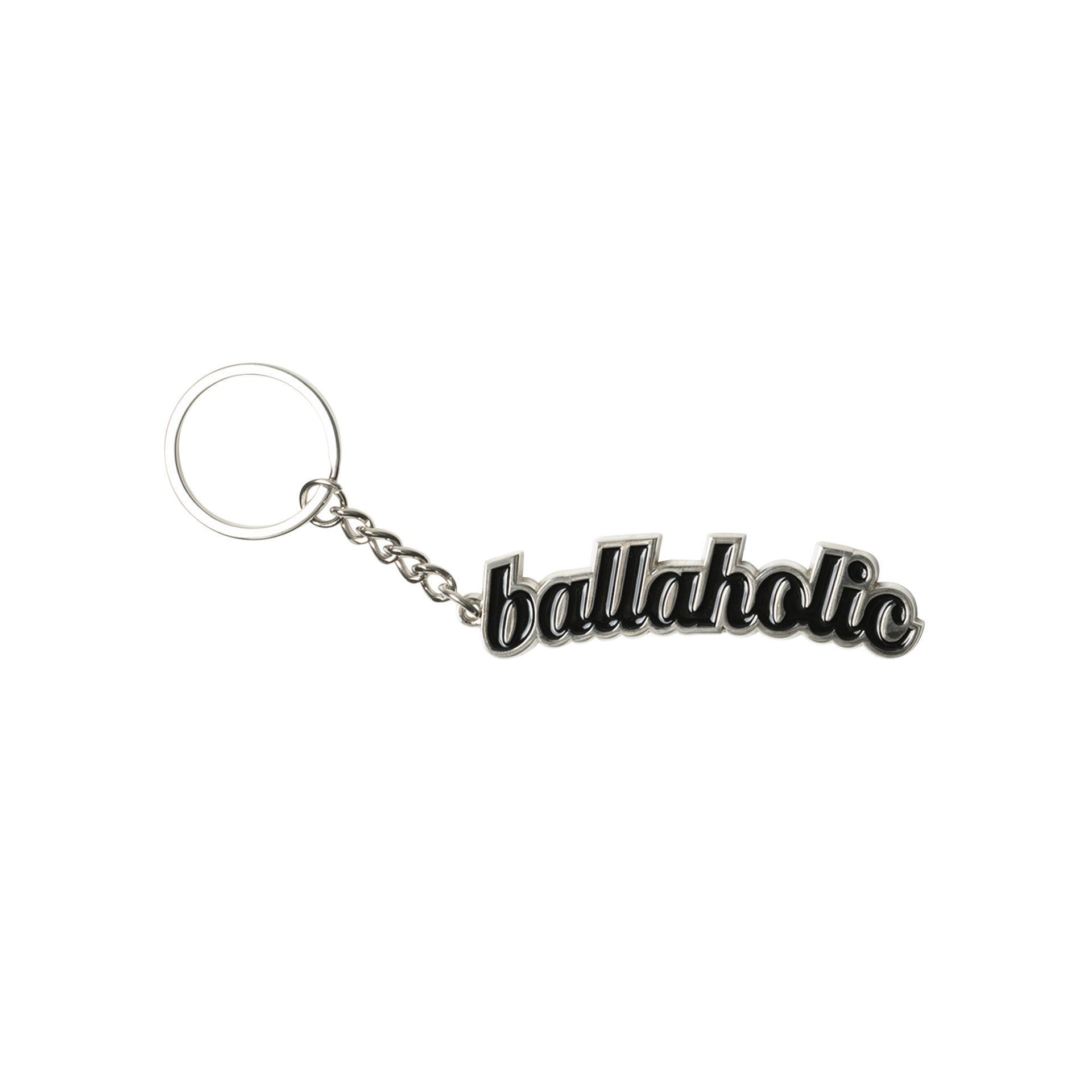 ballaholic-logo-keychain-schl-sselanh-nger-silber image 1