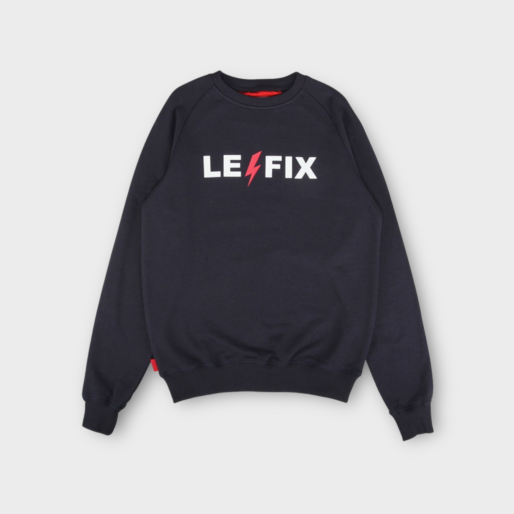 le-fix-lightning-crew-sweatshirt-navy-baumwolle image 1