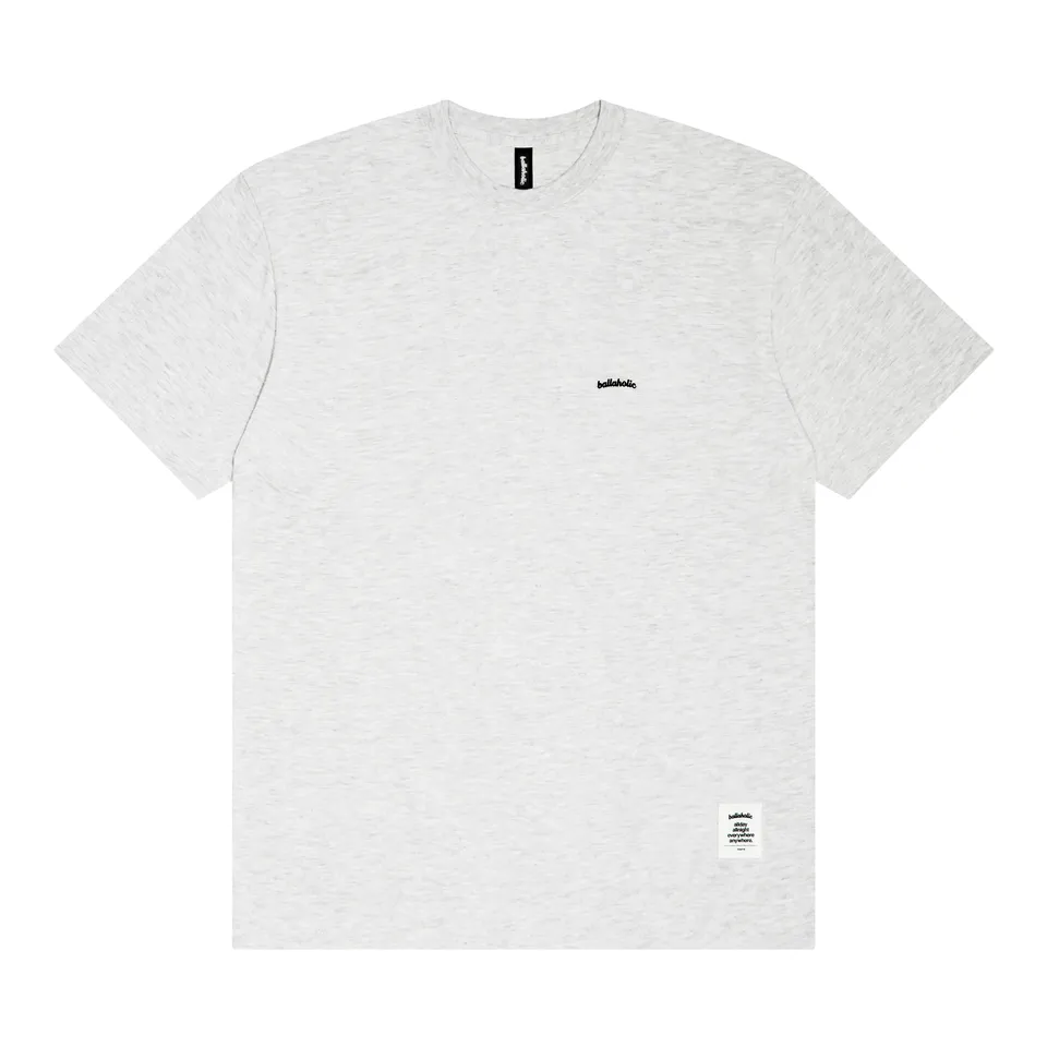 ballaholic-cotton-tees-micro-logo-tee-t-shirt-ash image 1