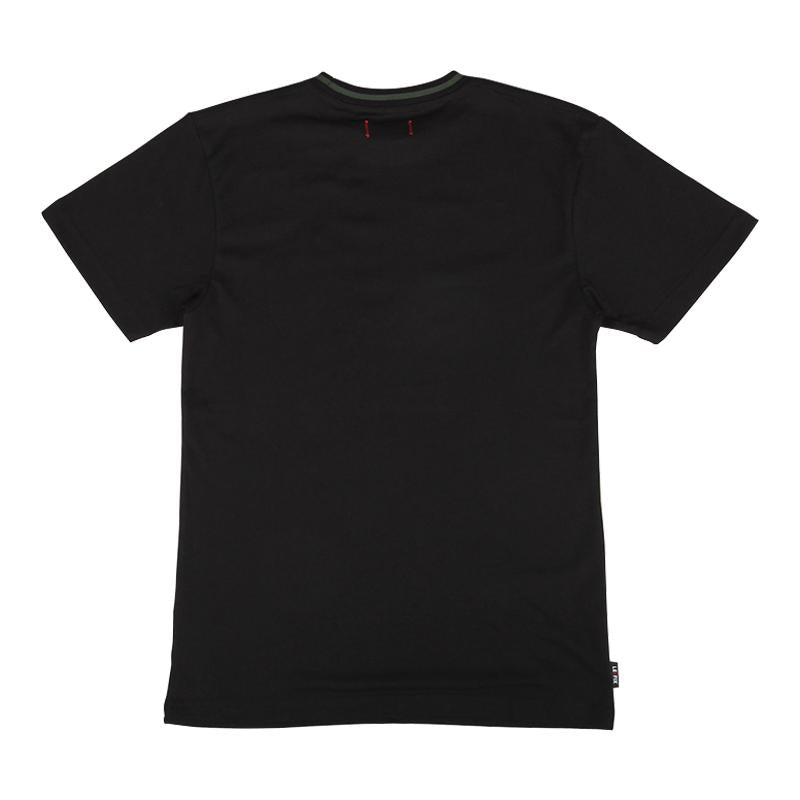 le-fix-rib-stripe-t-shirt-schwarz-regular-fit-logo image 2