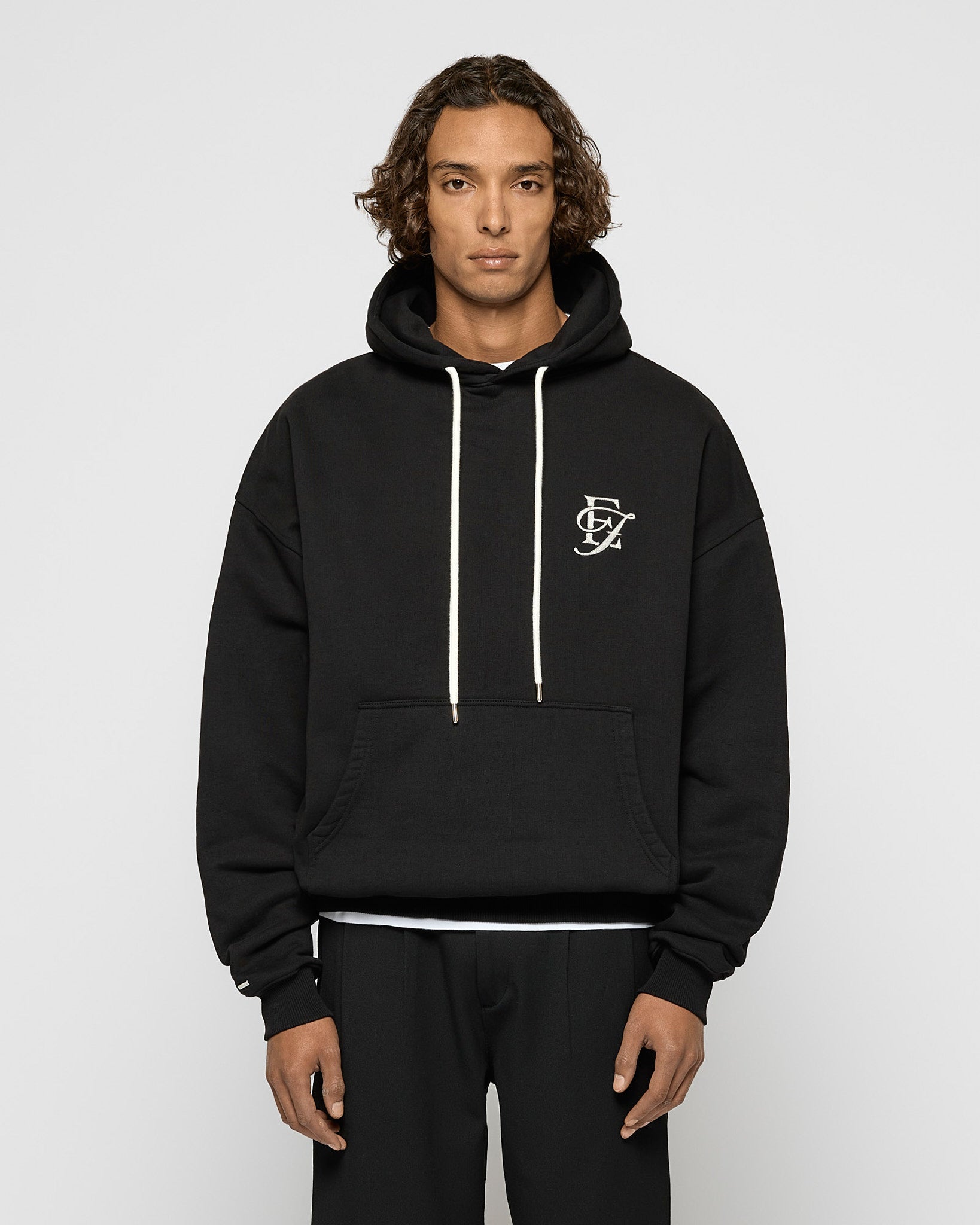 eightyfive-luxe-contrast-hoodie-schwarz-oversized-490gsm image 2