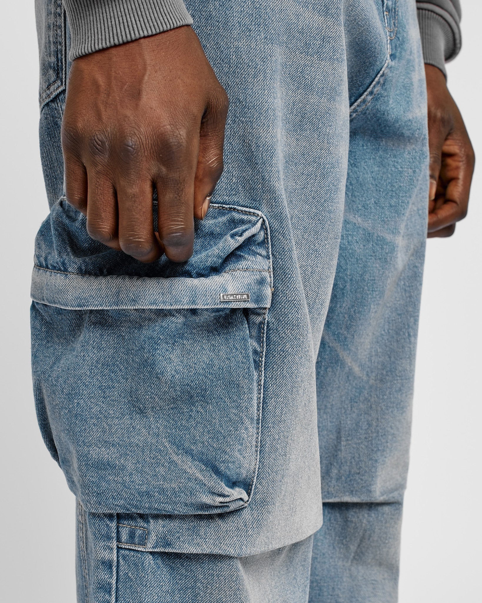 eightyfive-denim-baggy-cargo-pants-light-sand-wash image 7