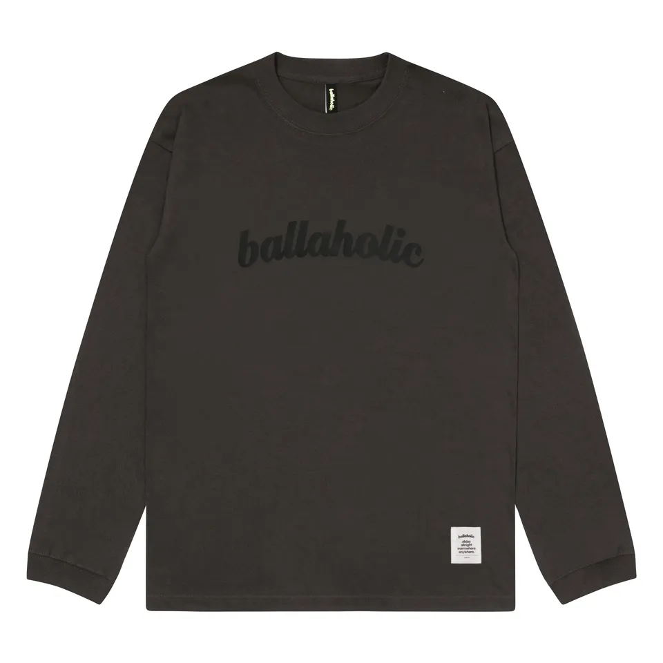 ballaholic-logo-long-tee-langarmshirt-sumi-black image 1