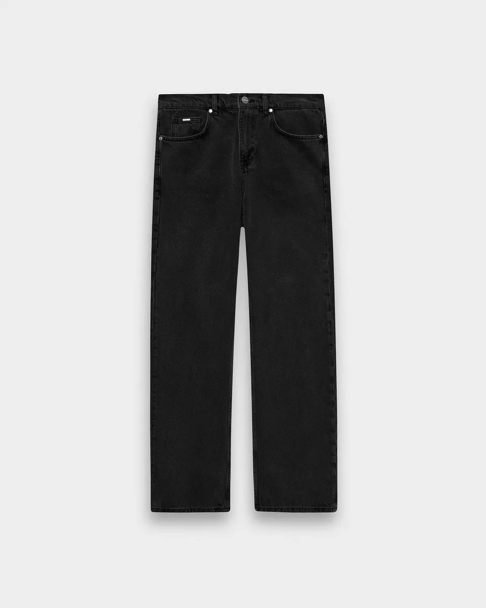 eightyfive-straight-denim-jeans-black-washed-straight-fit image 1